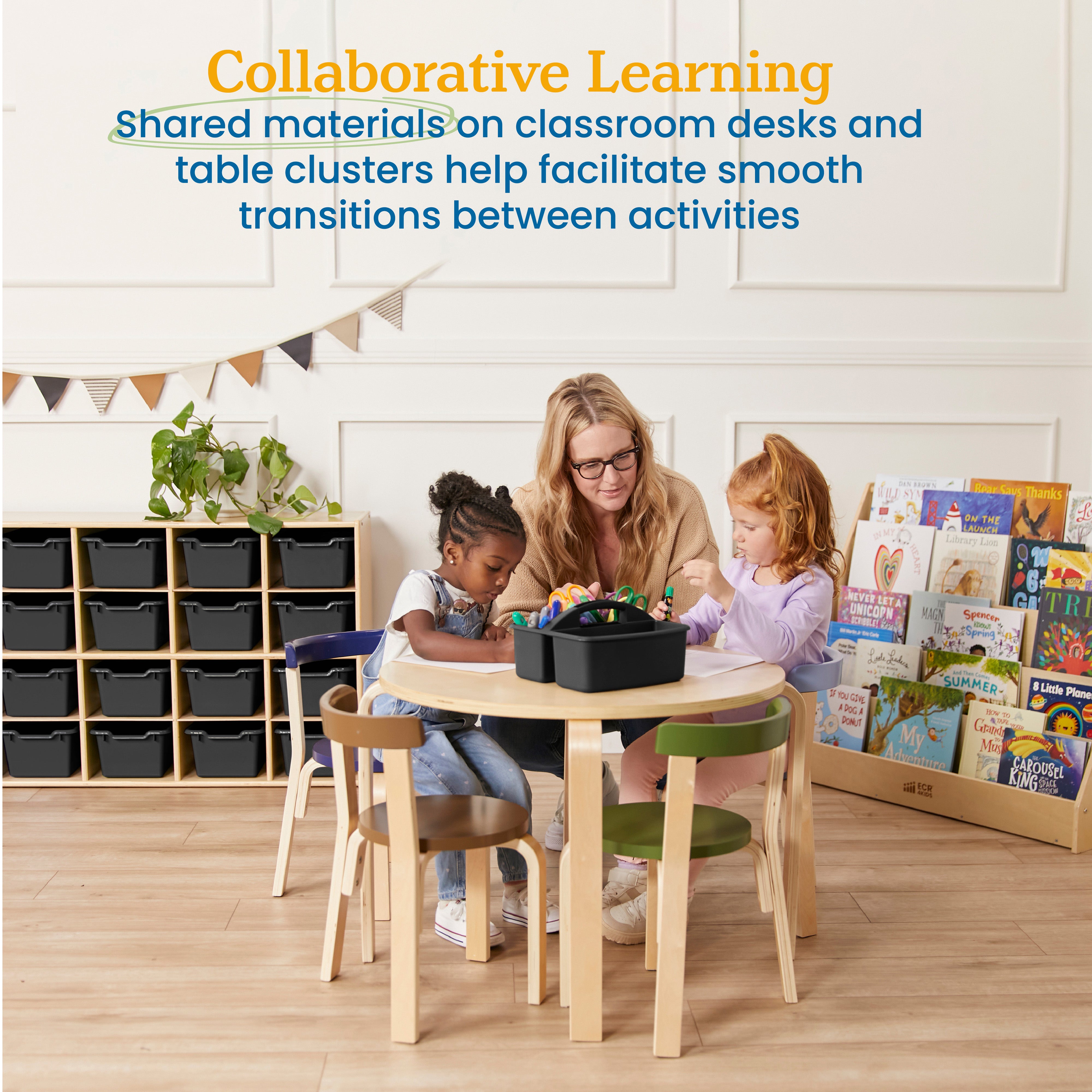 3-Compartment Storage Caddy, 6-Pack