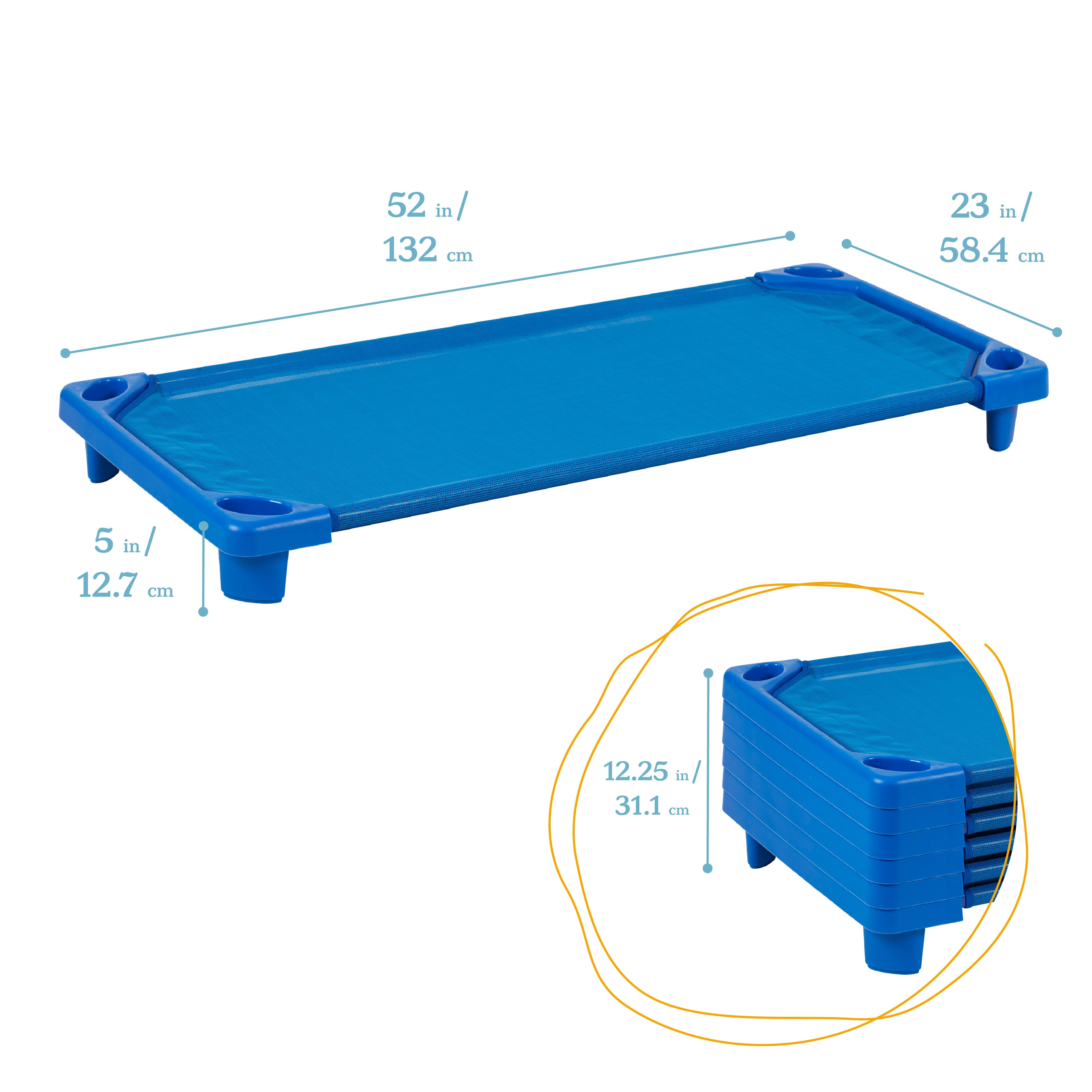 Streamline Cot, Assembled, Standard Size, 6-Pack