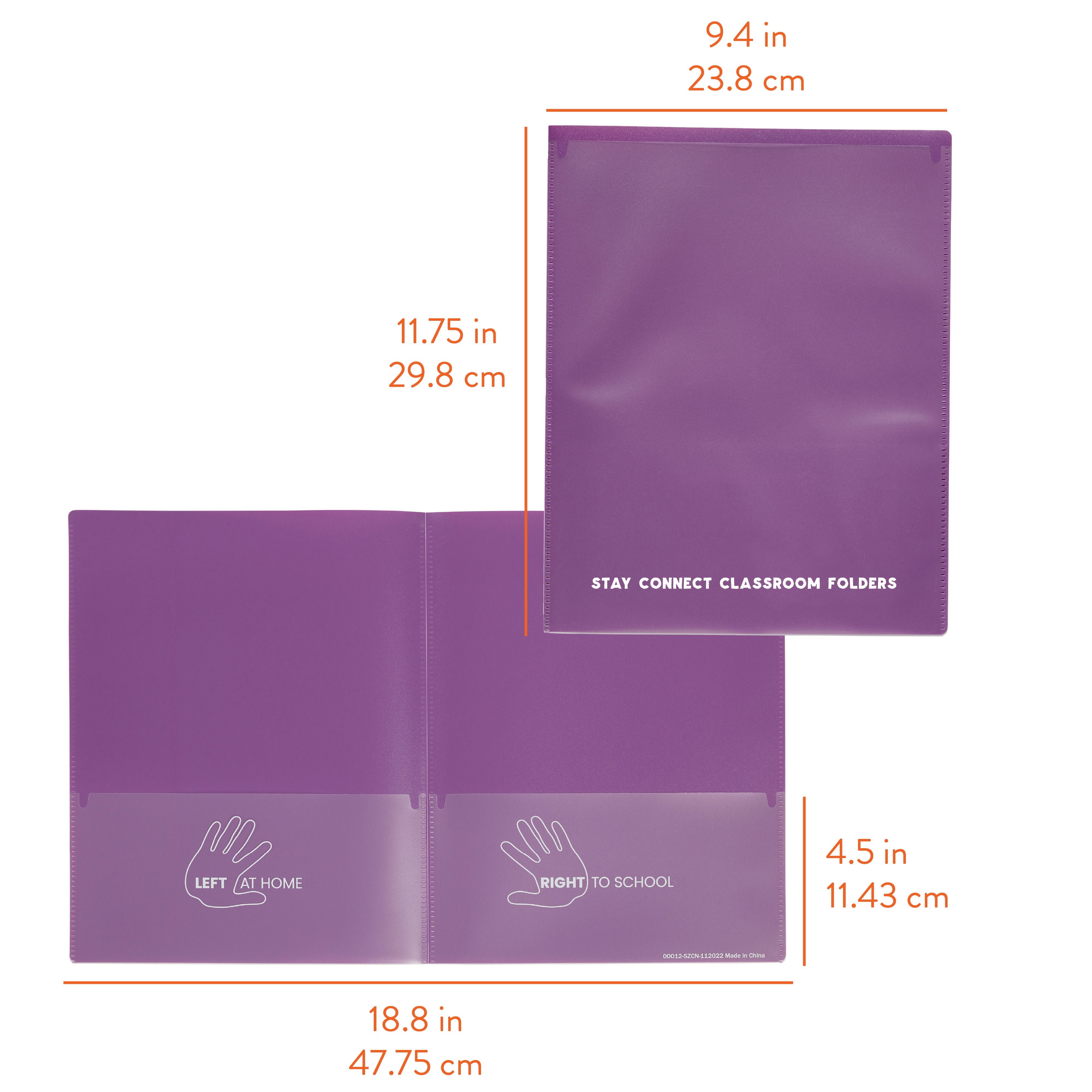 Stay Connect Classroom Folders, 36-Piece