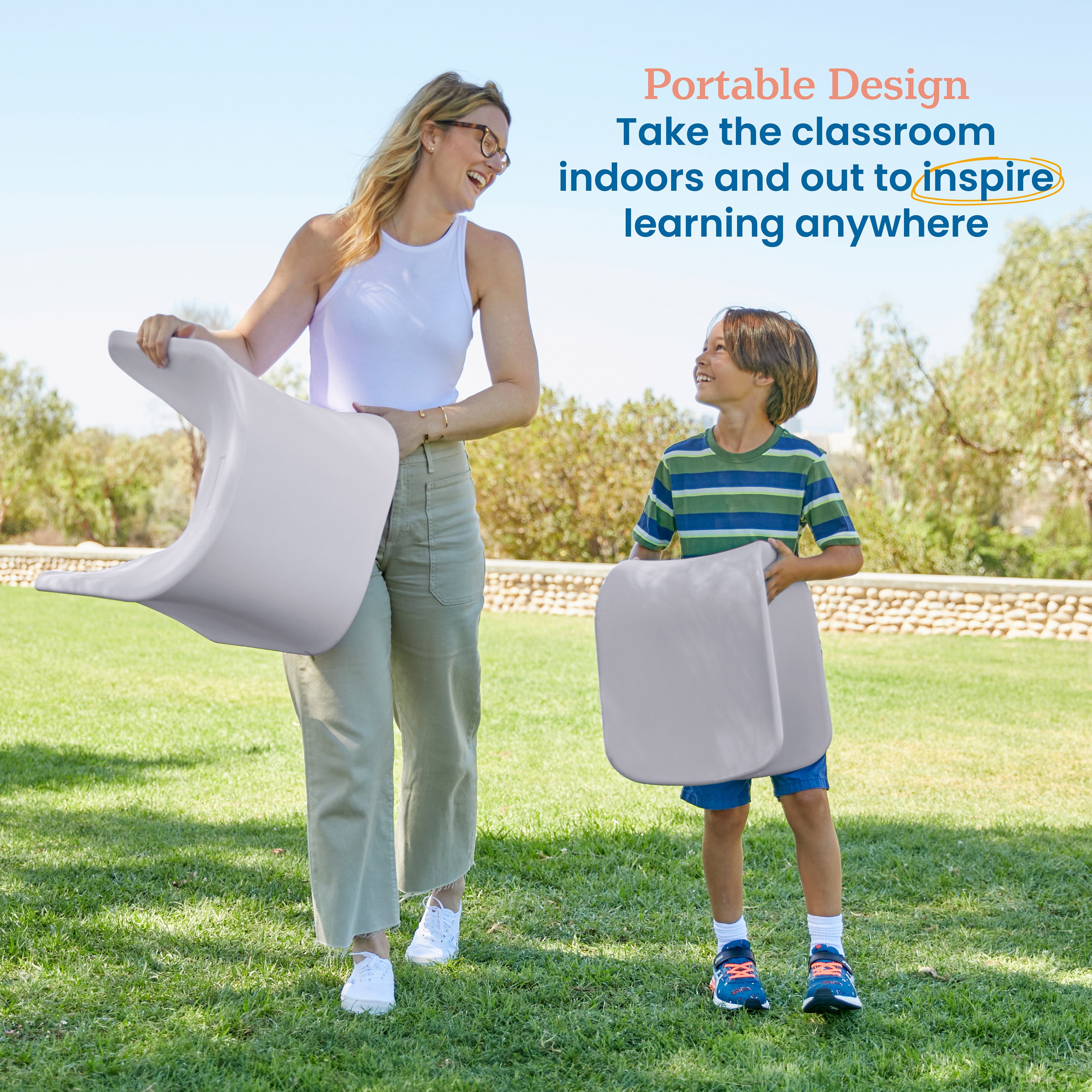 Wave Seat, 14in - 15.1in Seat Height, 2-Pack