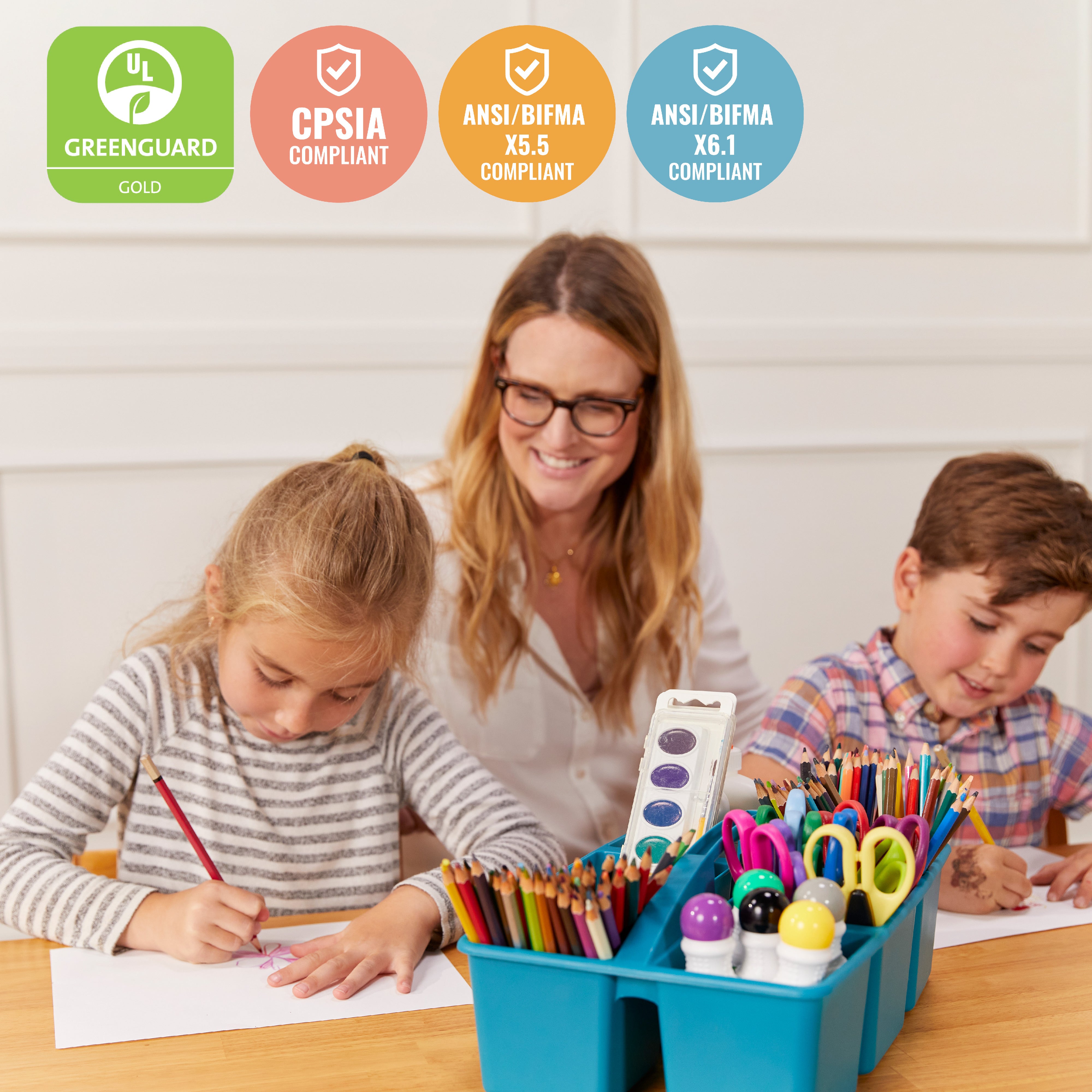 24in x 48in Rectangular Hardwood Table and Chair Set, 12in Seat Height, 5-Piece