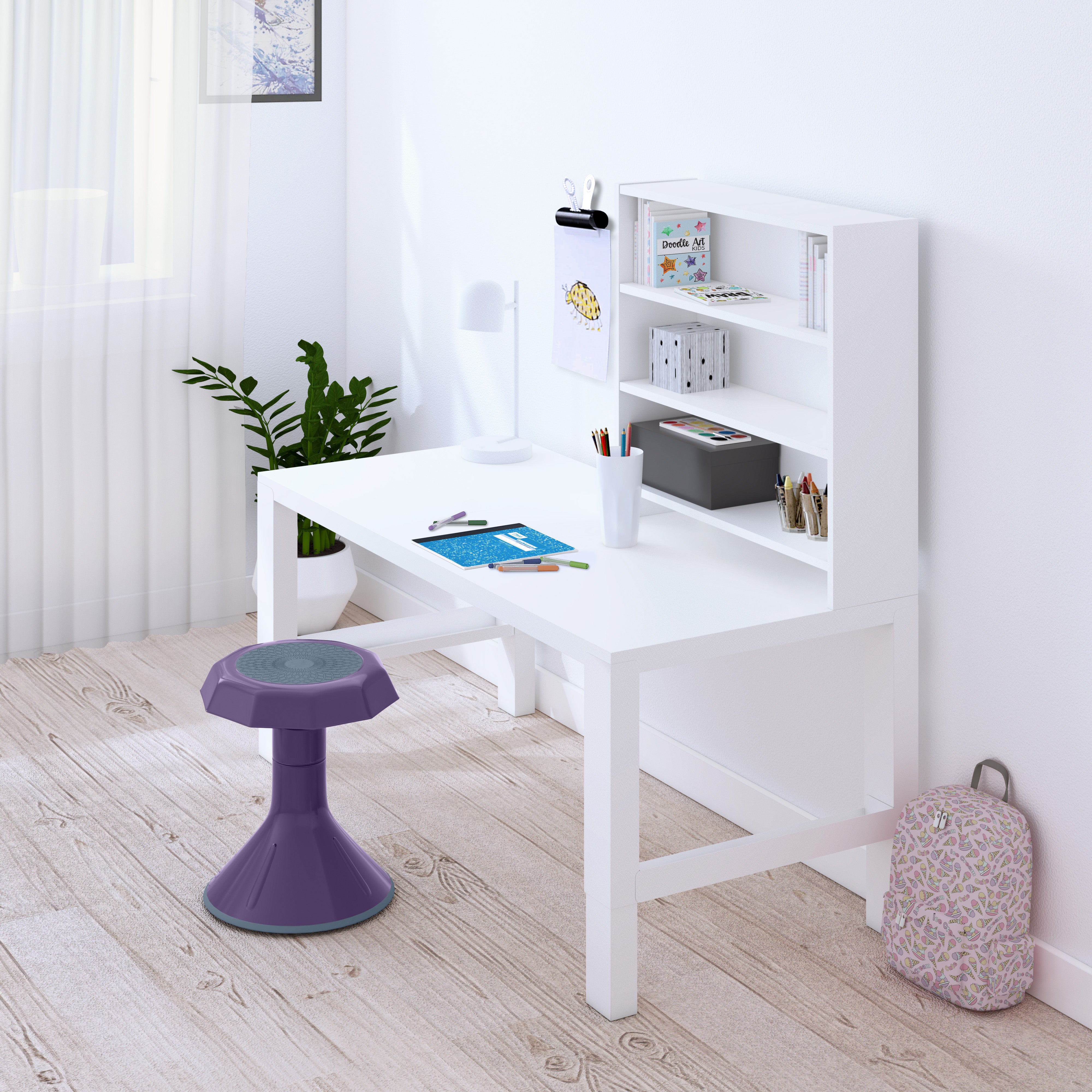 ACE Active Core Engagement Wobble Stool, 15-Inch Seat Height