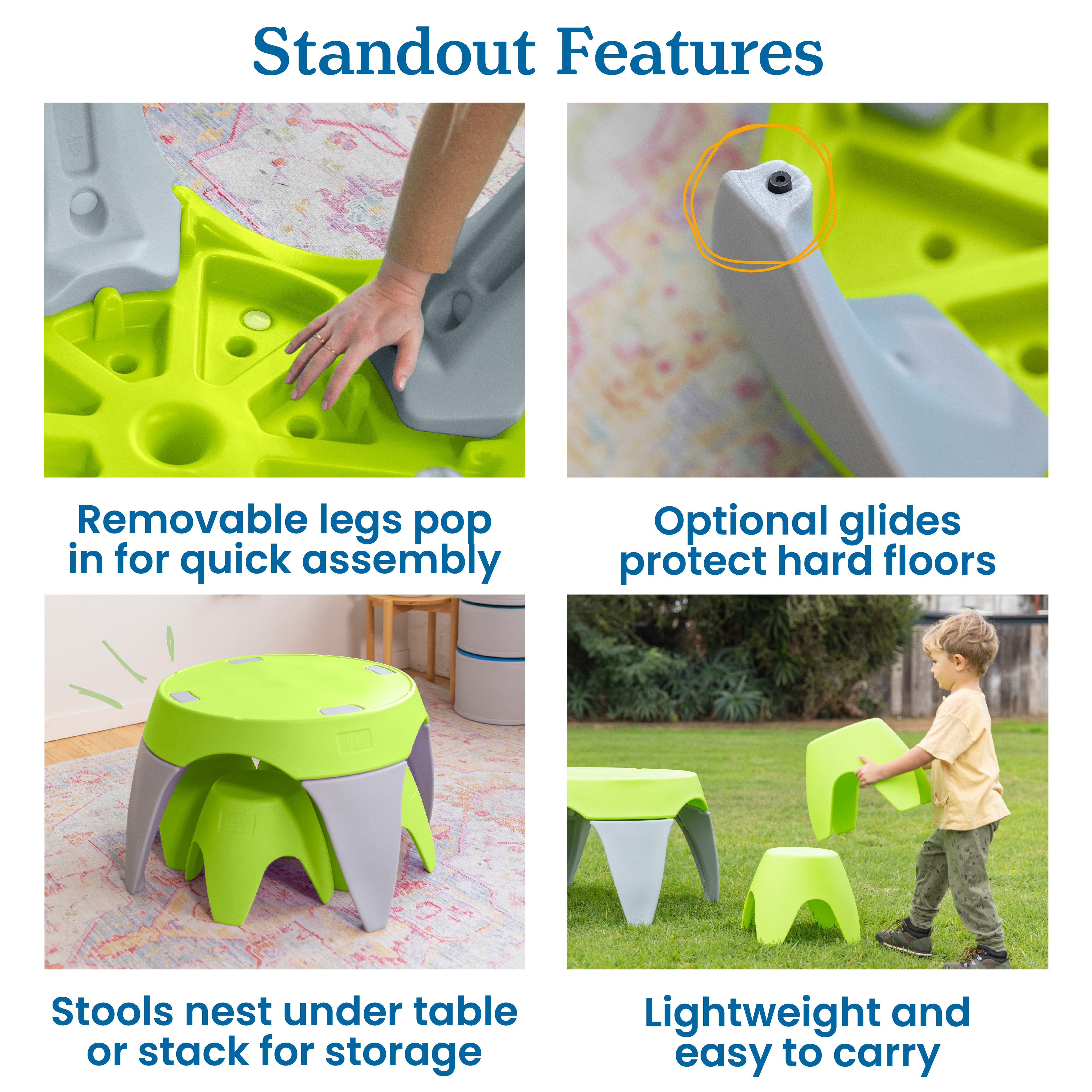 Ayana Table and Stool Set, 5-Piece