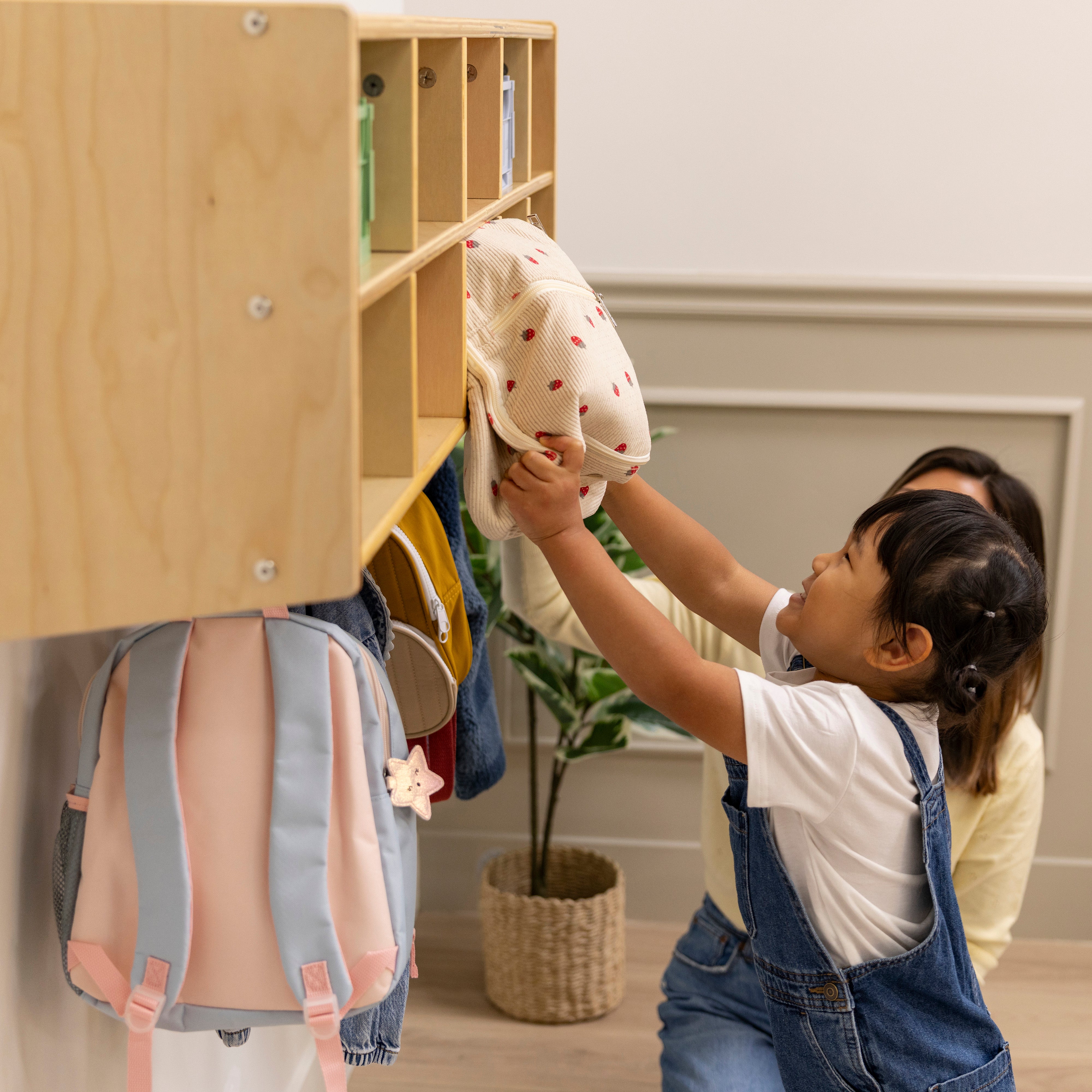 10-Section Wall Mount Storage Coat Locker