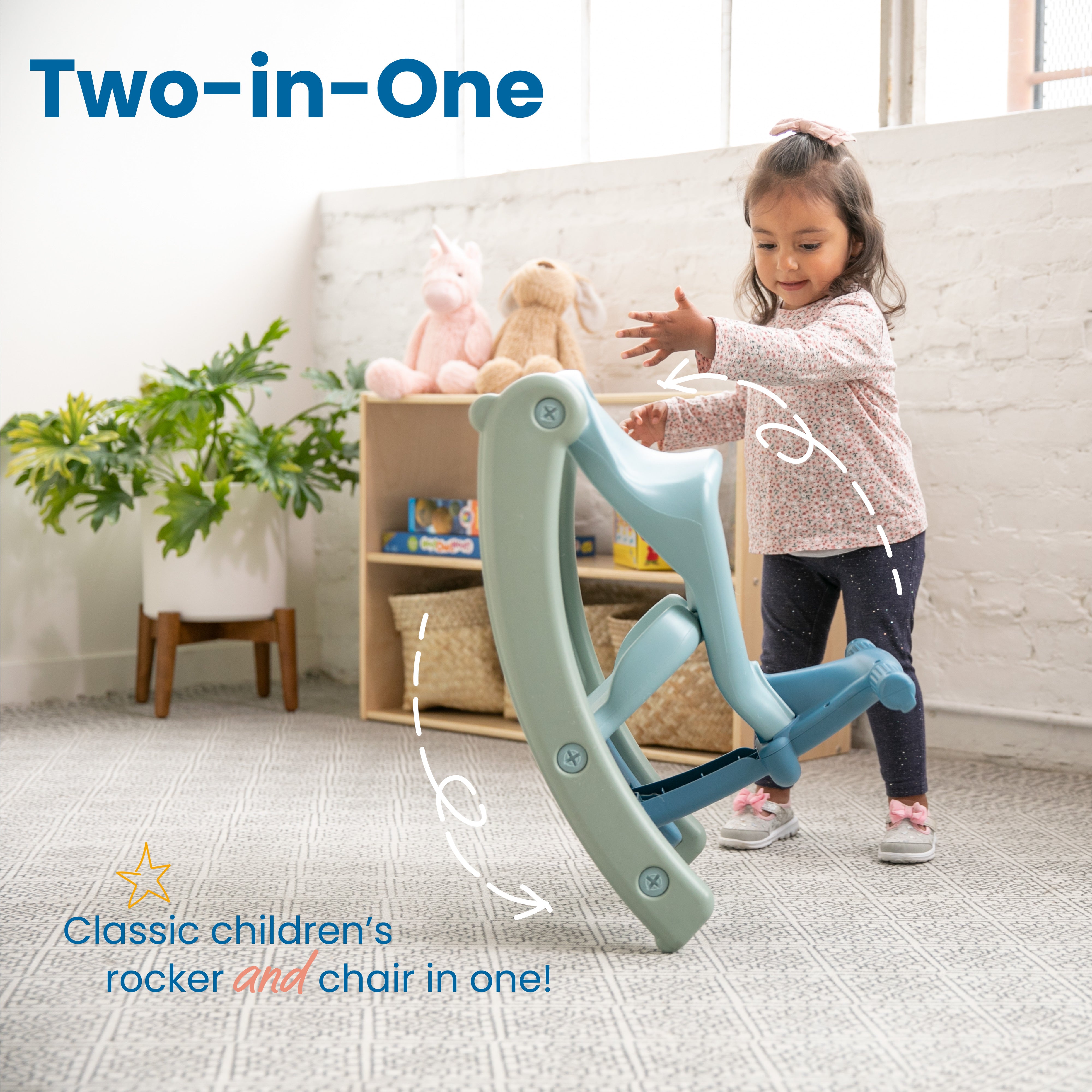 Sit-N-Rock 2-in-1 Indoor/Outdoor Toddler Chair & Rocker