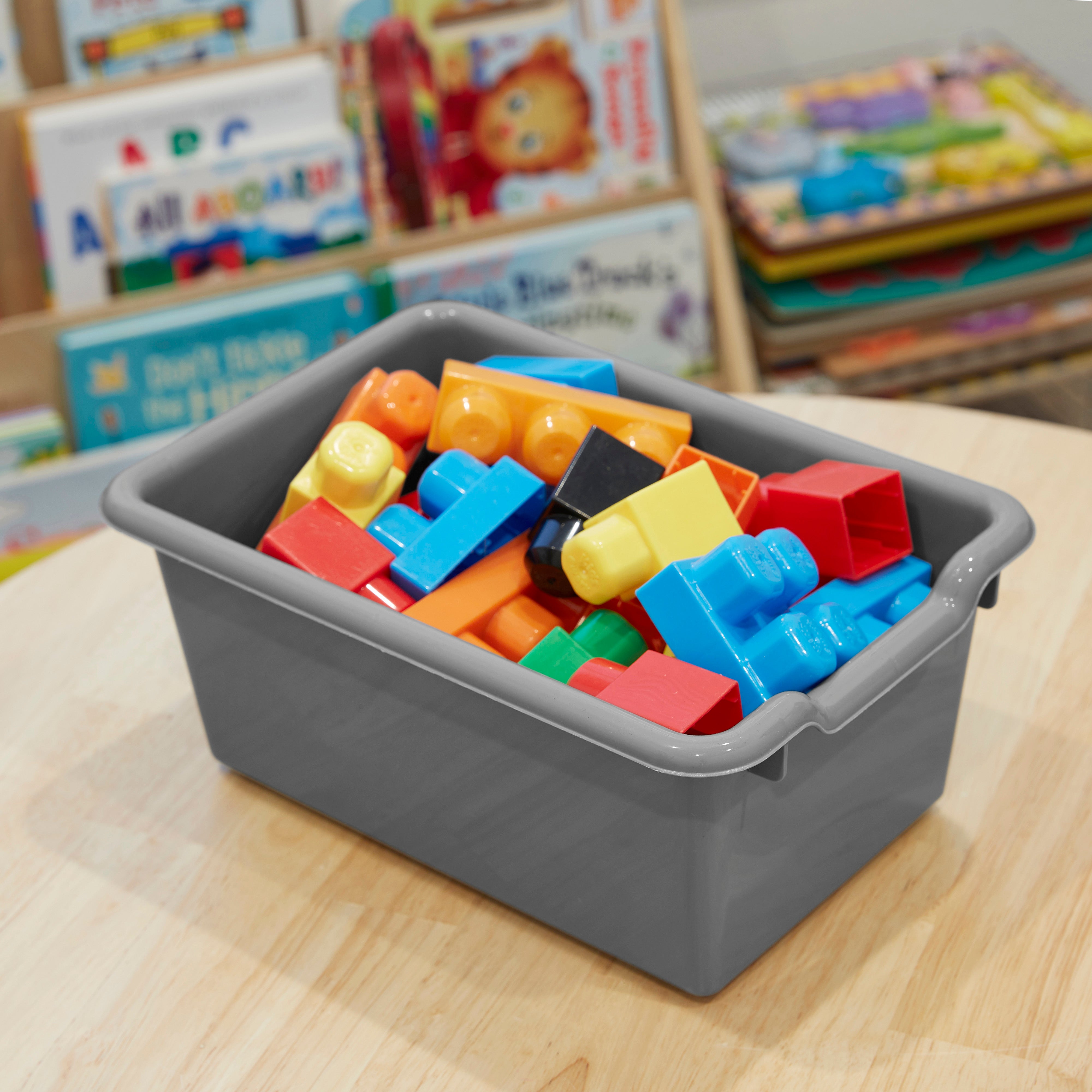 Scoop Front Storage Bins, Multipurpose Organization, 5-Pack