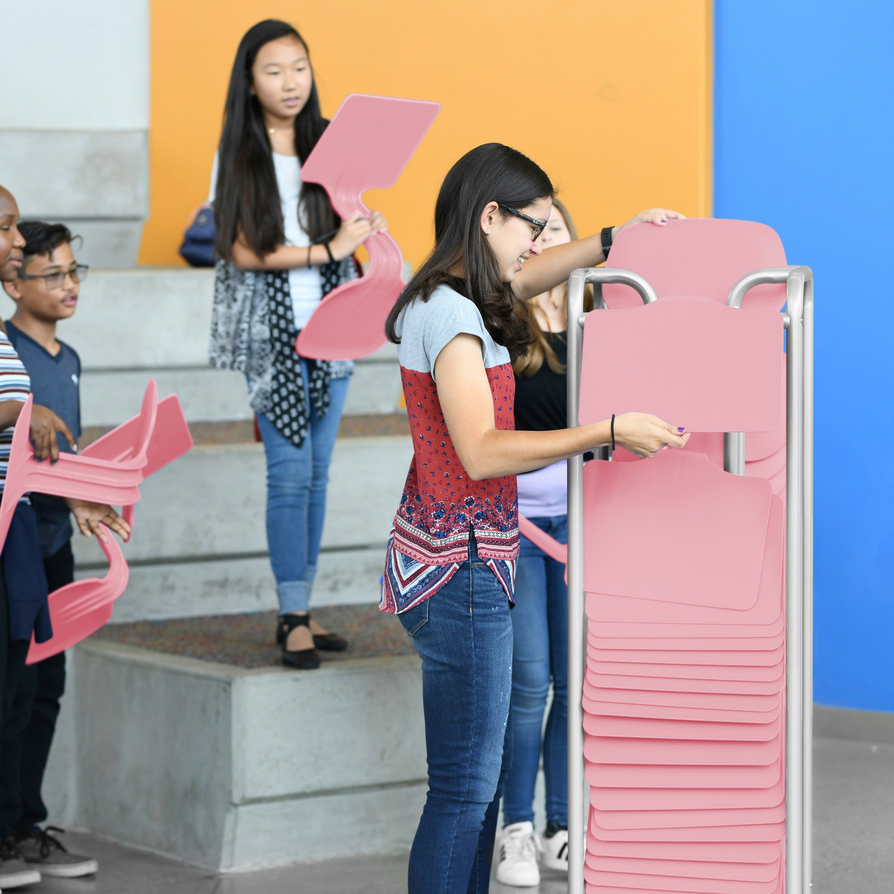 The Surf Portable Lap Desk with Mobile Storage Rack, 30-Pack