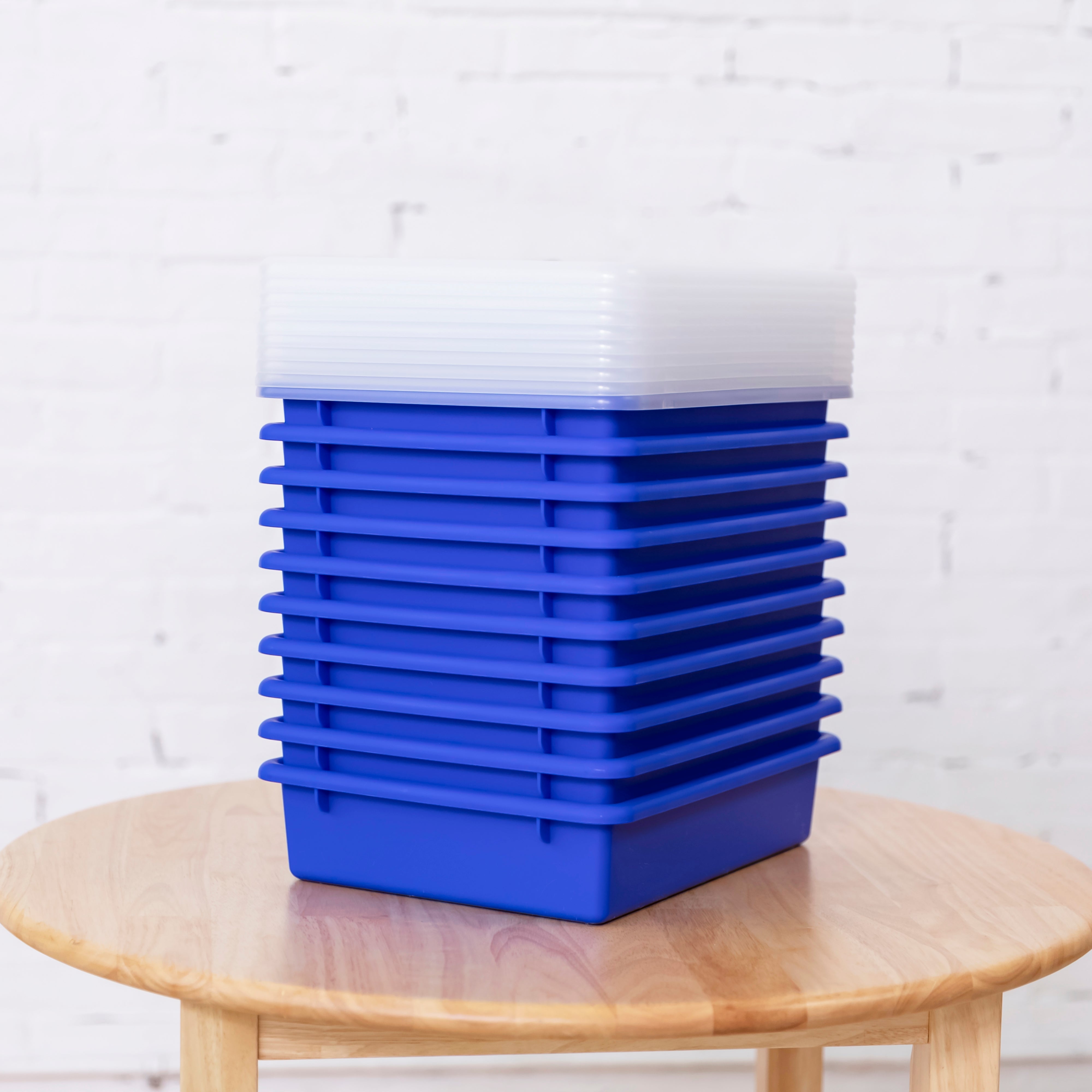 Letter Size Tray with Lid, 10-Piece