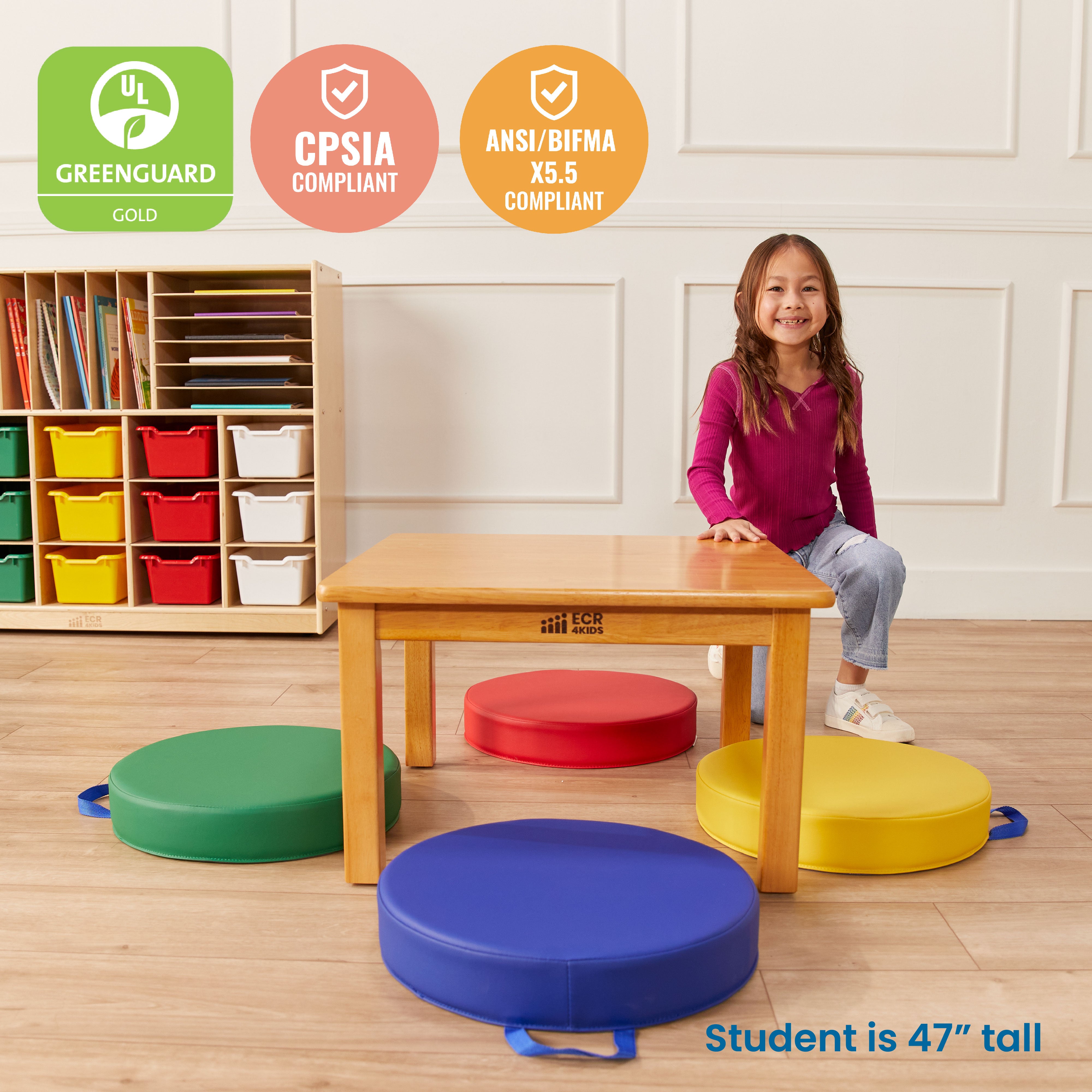 Hardwood Table with 14in Legs