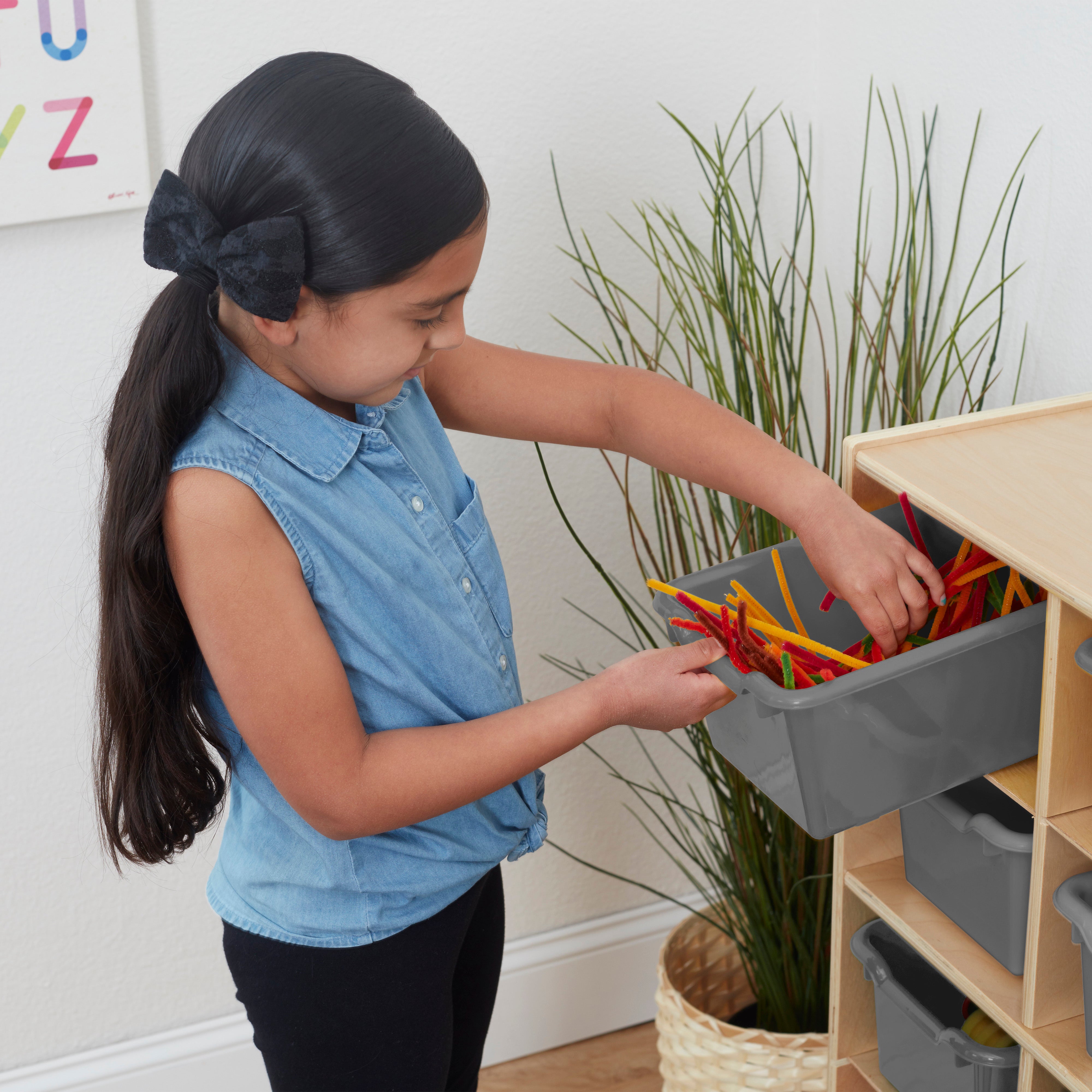 Scoop Front Storage Bin, 30-Piece