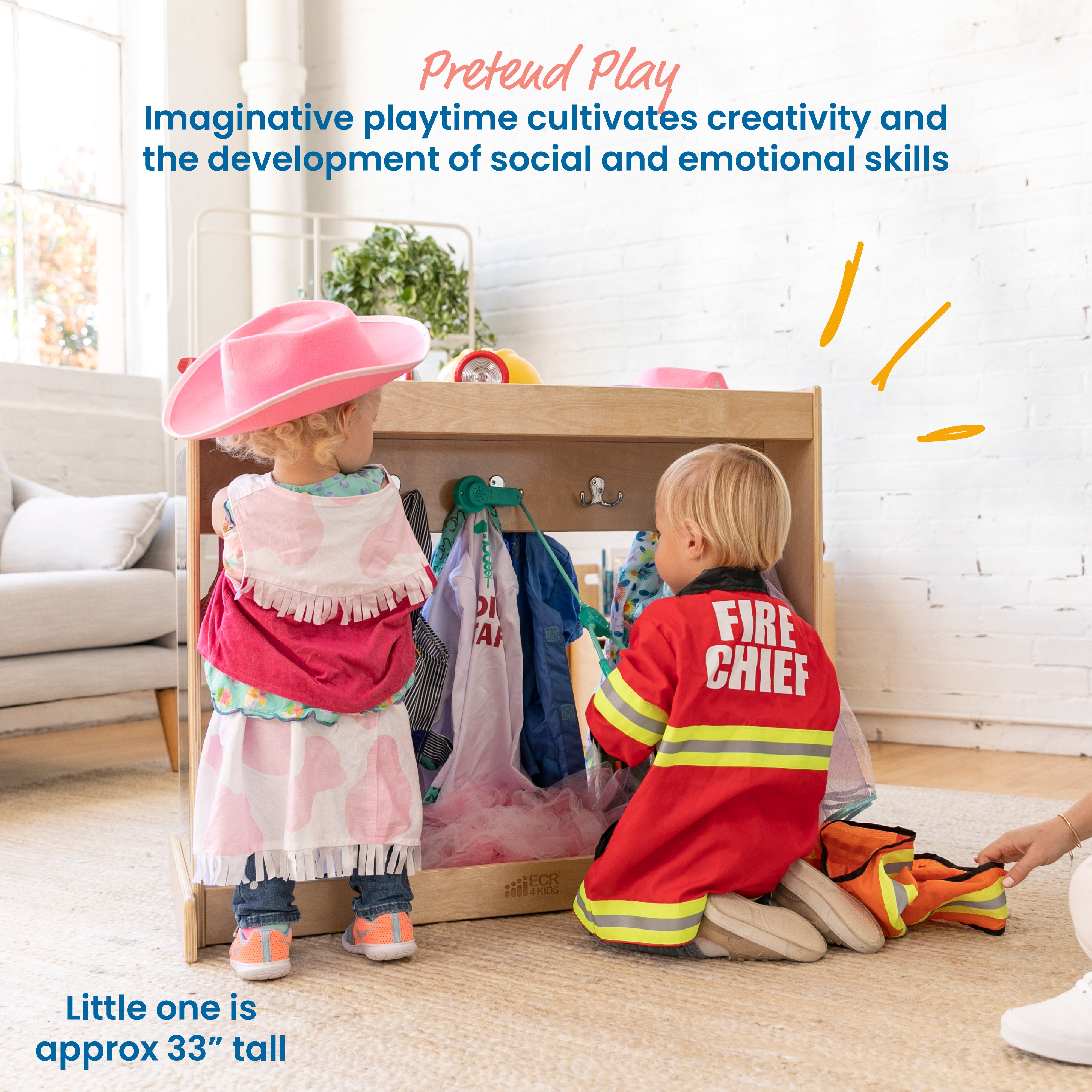 Streamline Toddler Dress-Up Island