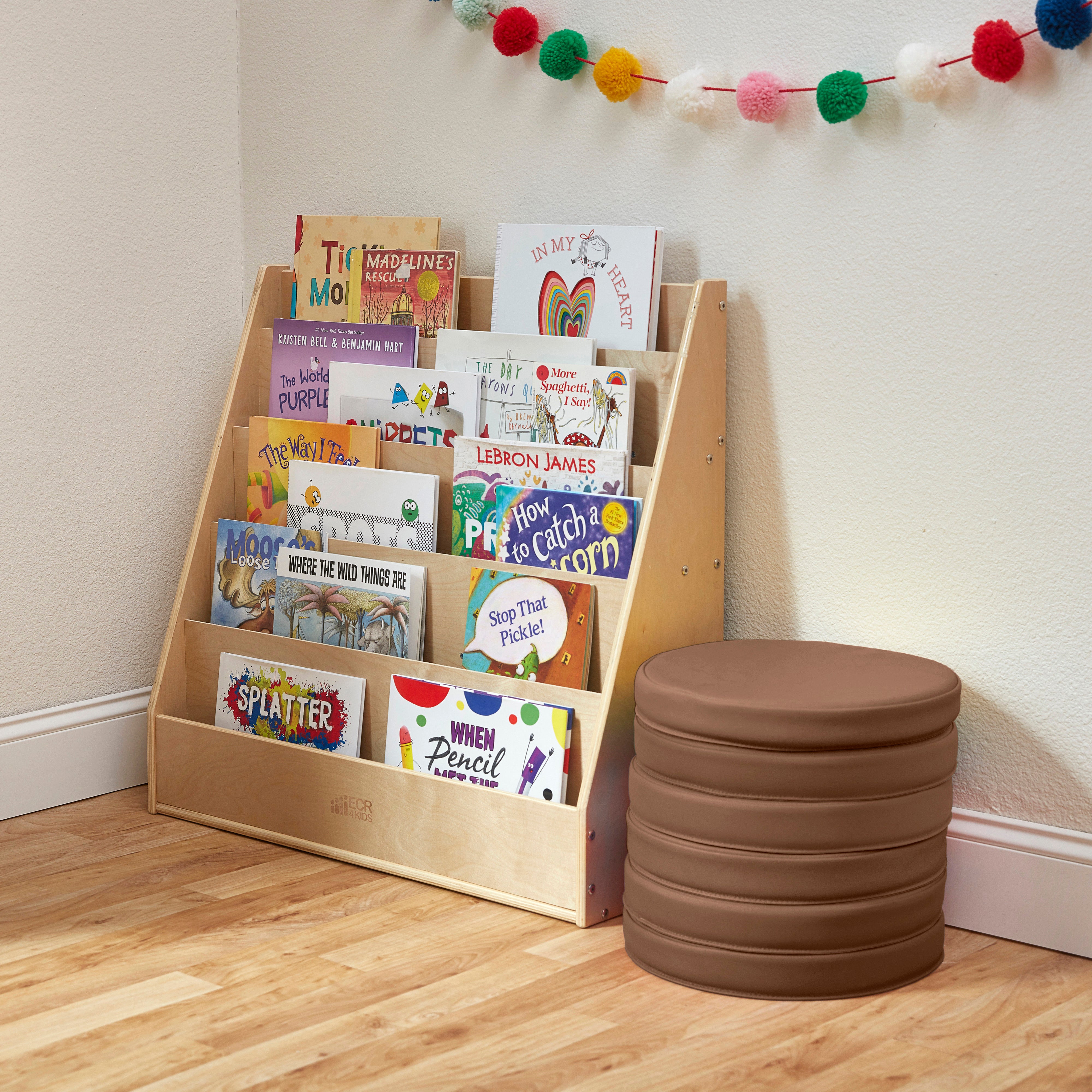 Floor Cushions, Round, 6-Piece