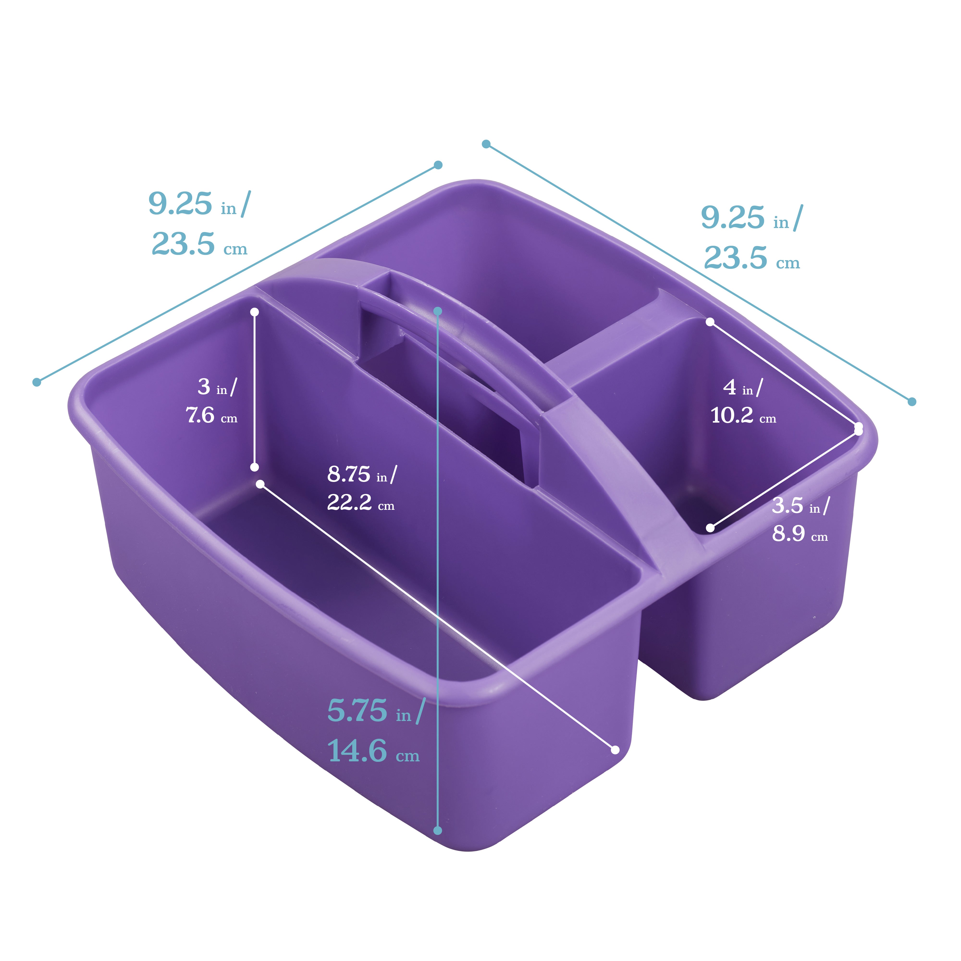 3-Compartment Storage Caddy, 6-Pack