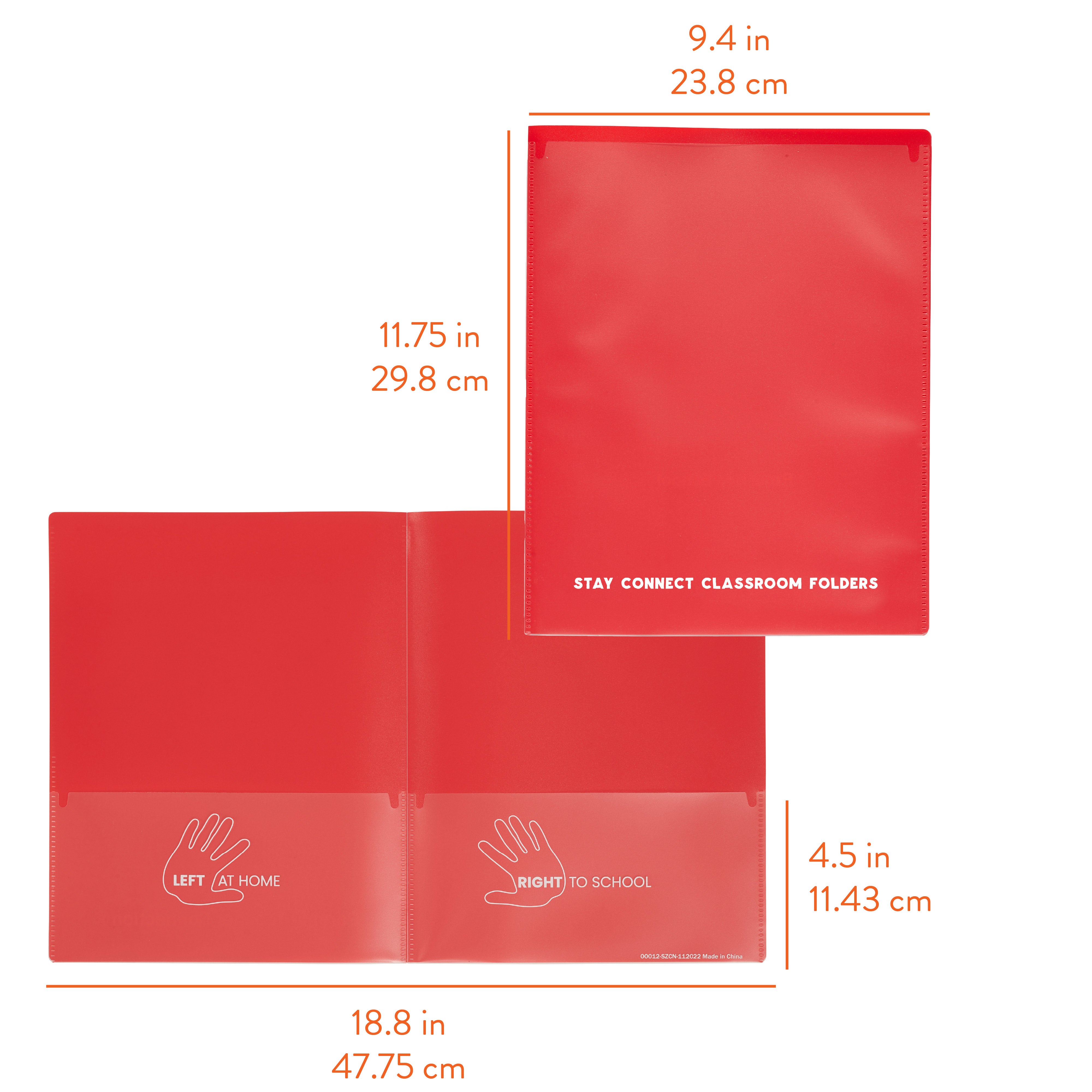 Stay Connect Classroom Folders, 36-Piece