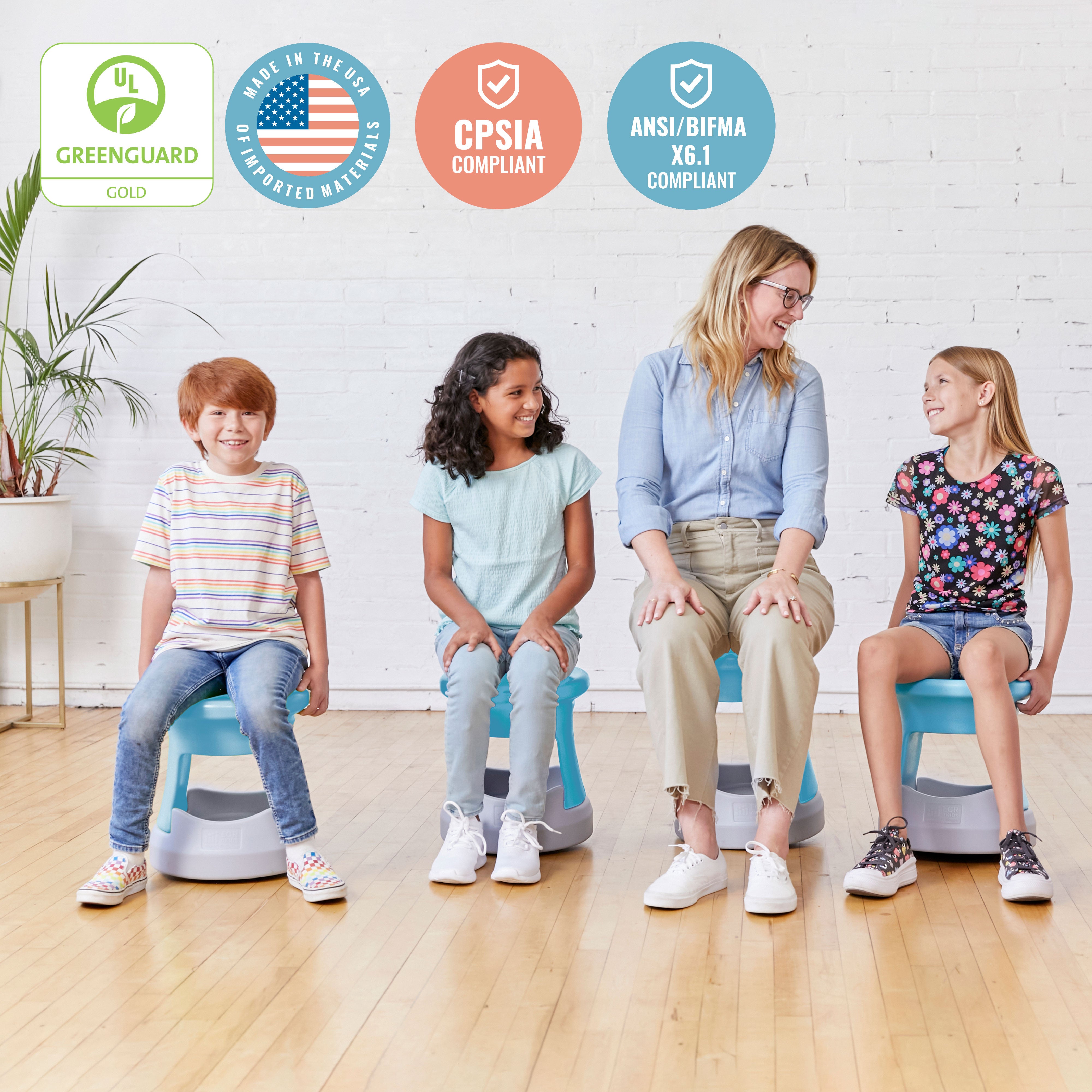 Storage Wobble Stool, 15in Seat Height