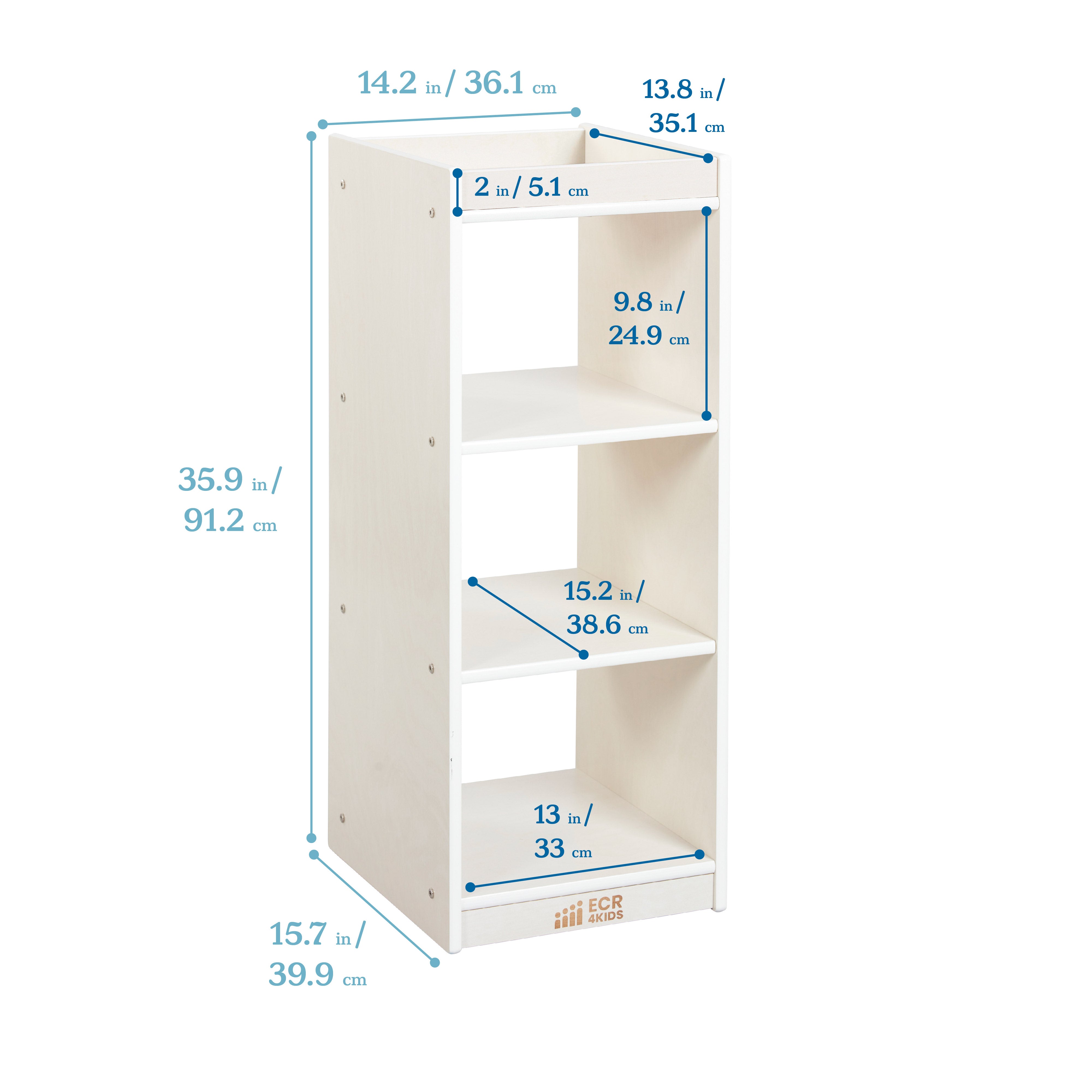 3-Cube Vertical Storage Cabinet