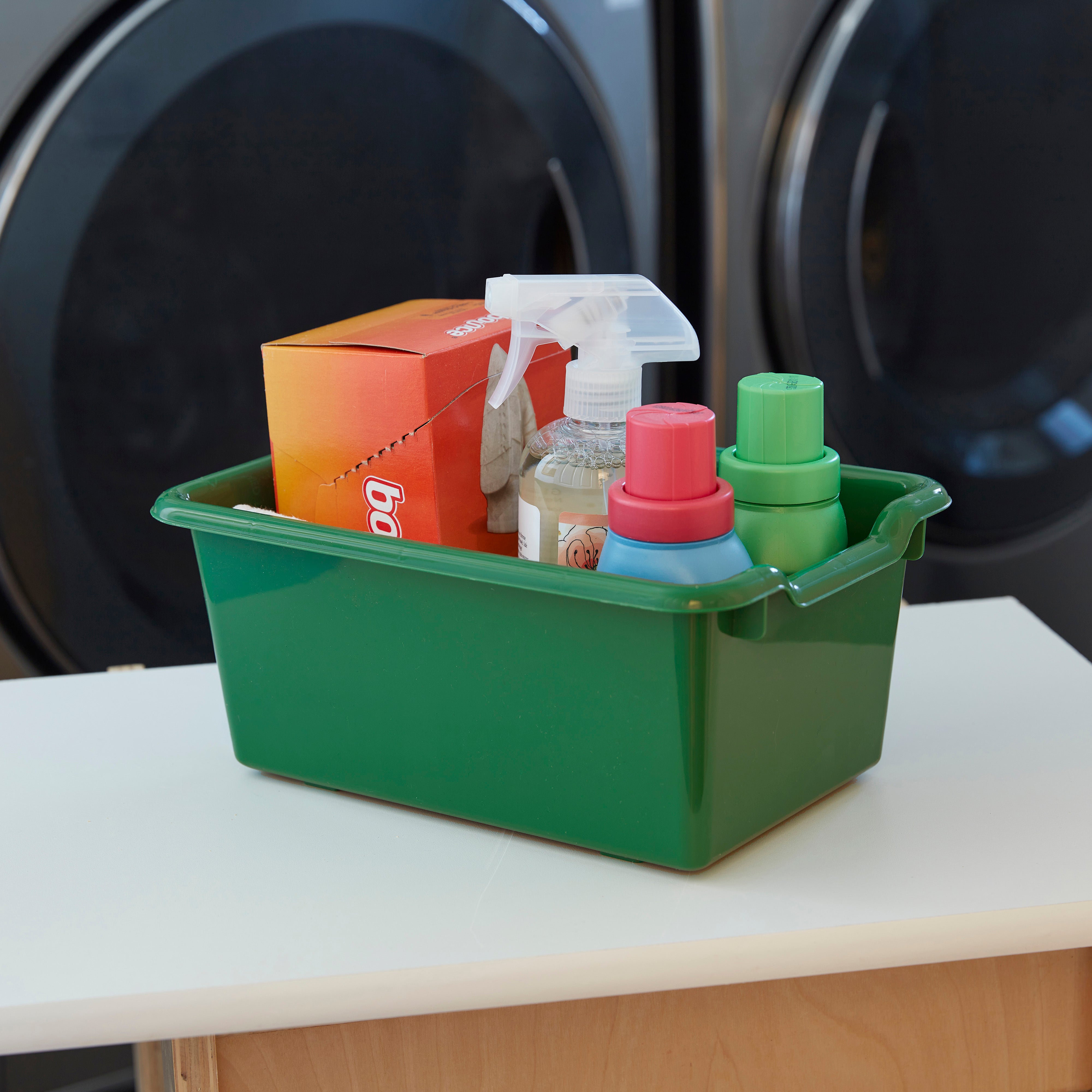 Scoop Front Storage Bins, Multipurpose Organization, 5-Pack