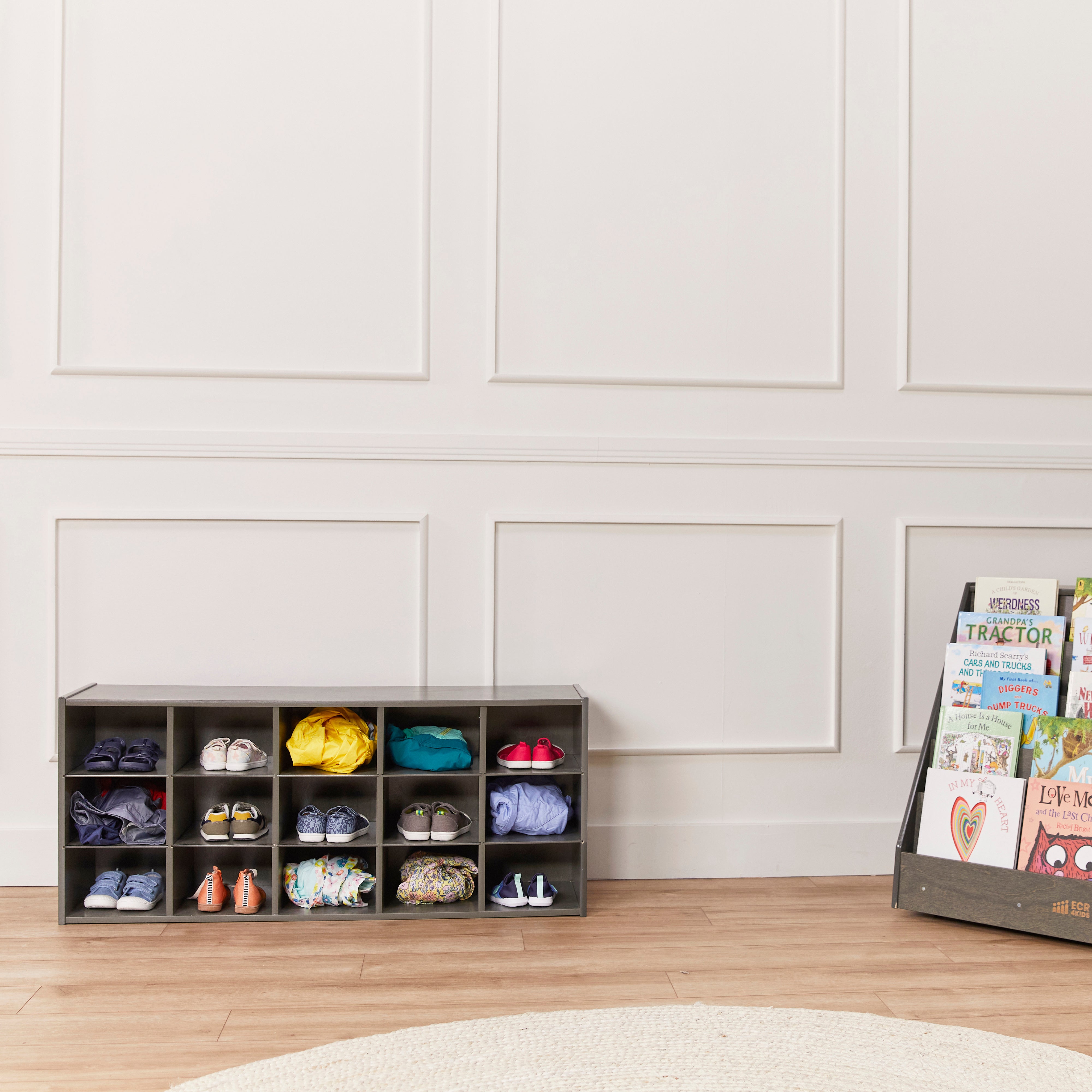 Streamline 15 Cubby Tray Storage Cabinet, 3x5