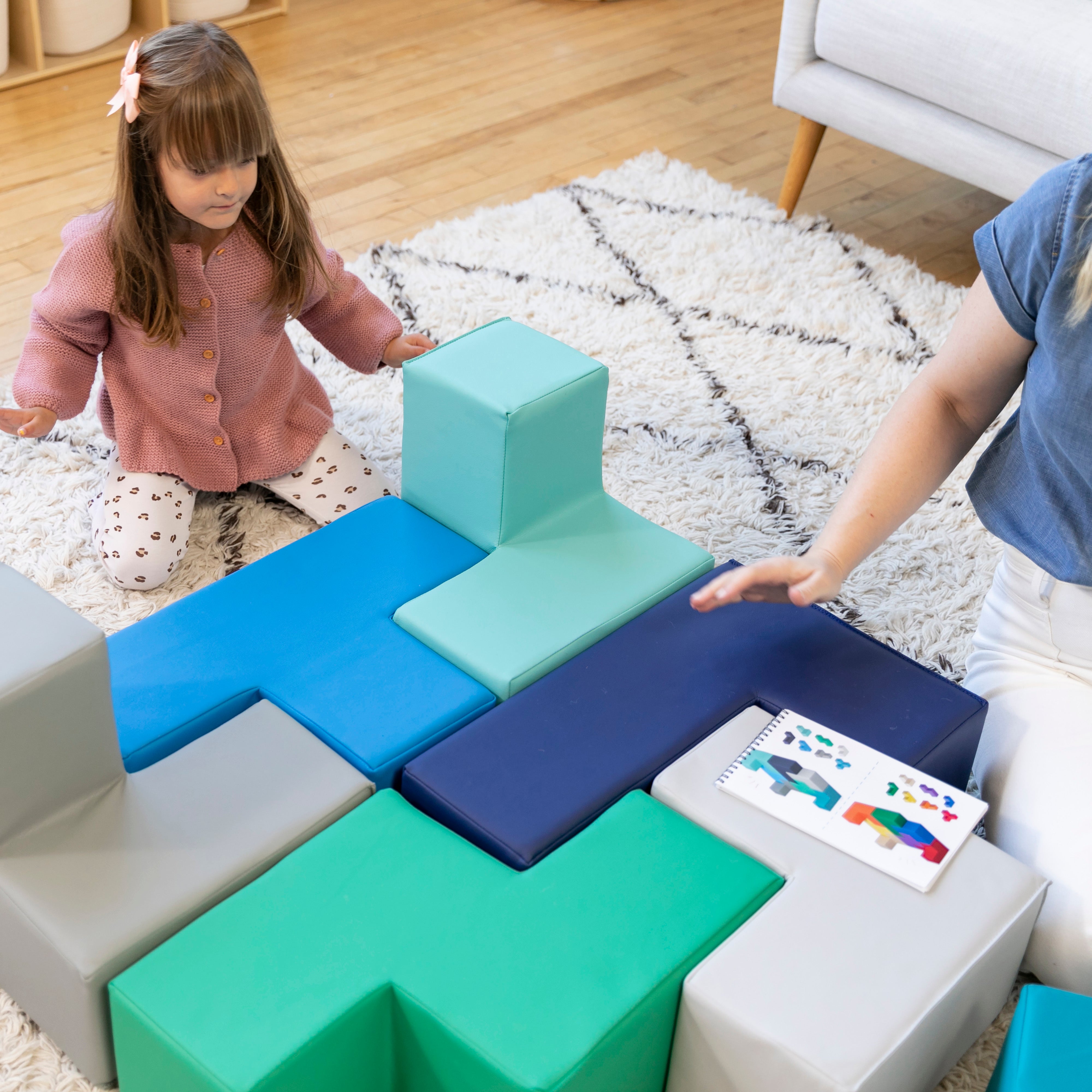 SoftZone Brainy Building Blocks, 7-Piece