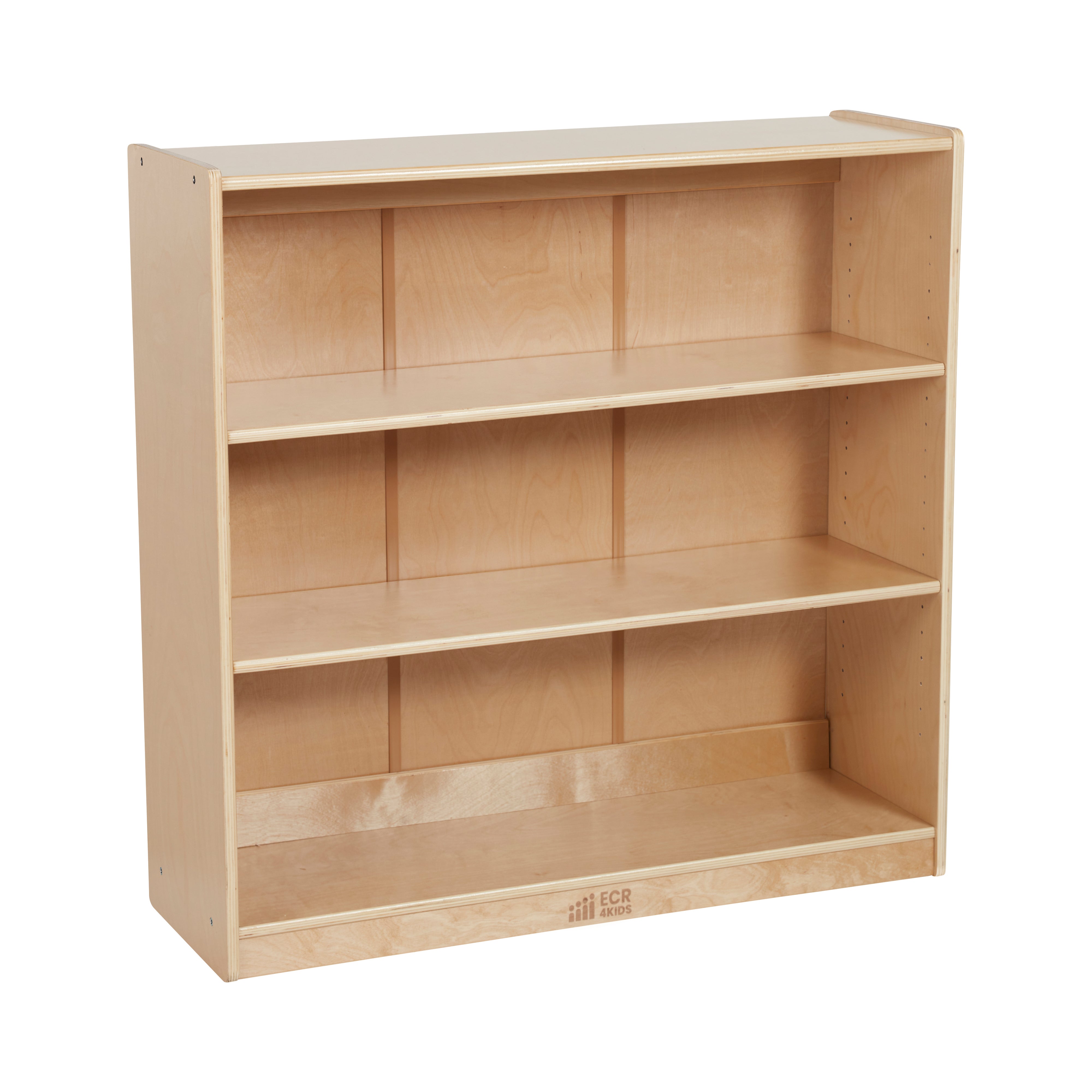 Classic Wooden Bookcase with Adjustable Shelves, 36in