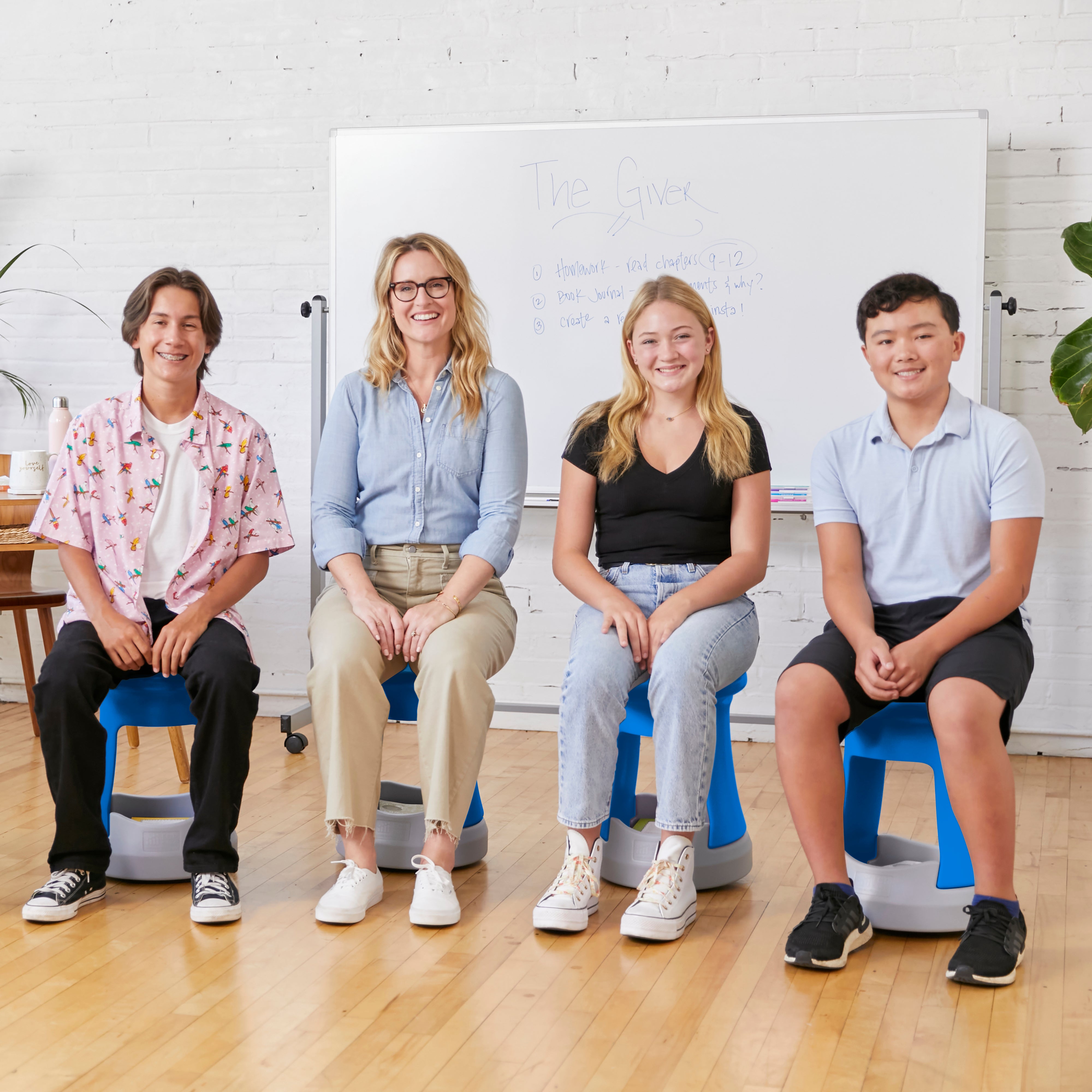 Storage Wobble Stool, 18in Seat Height