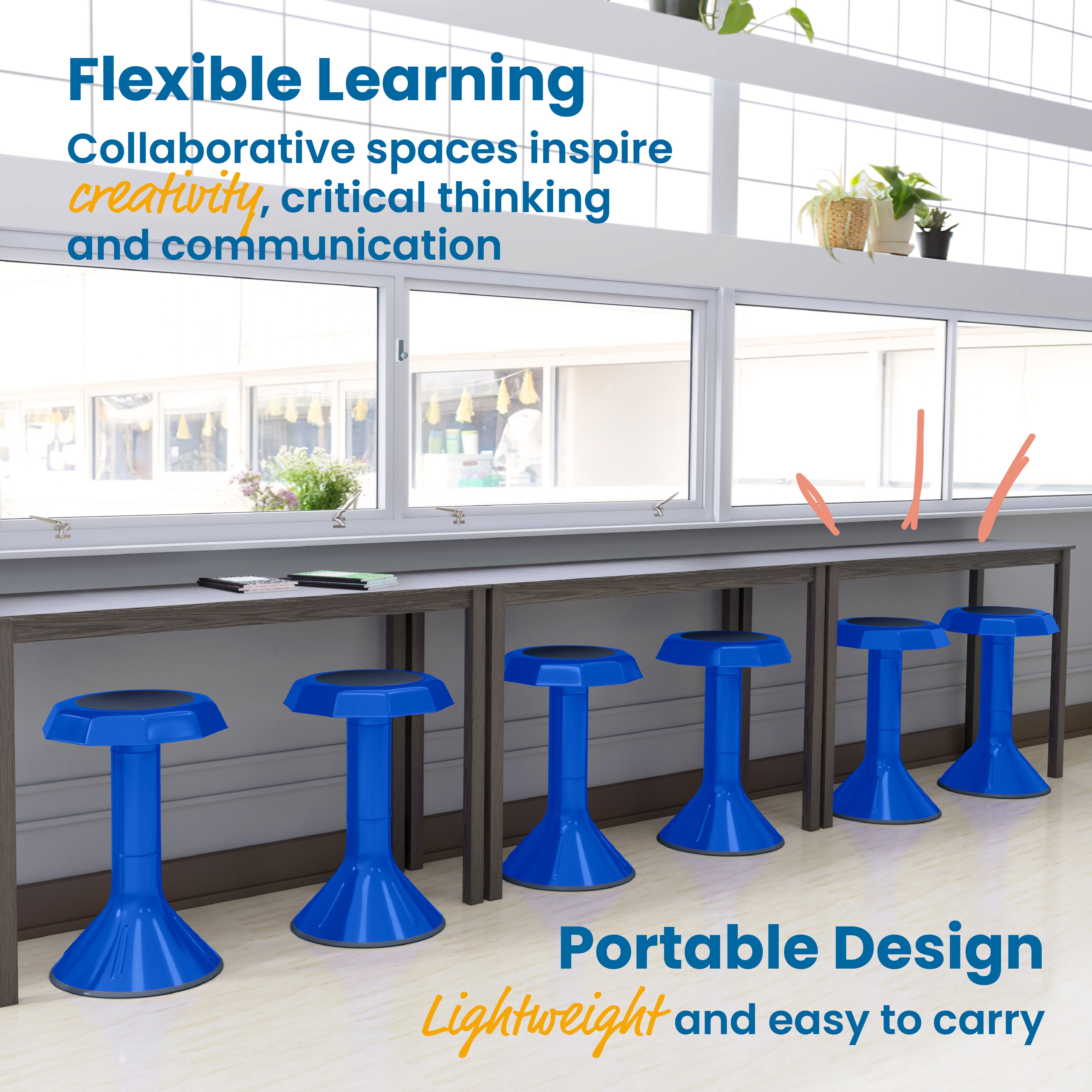 ACE Active Core Engagement Wobble Stool, 20-Inch Seat Height