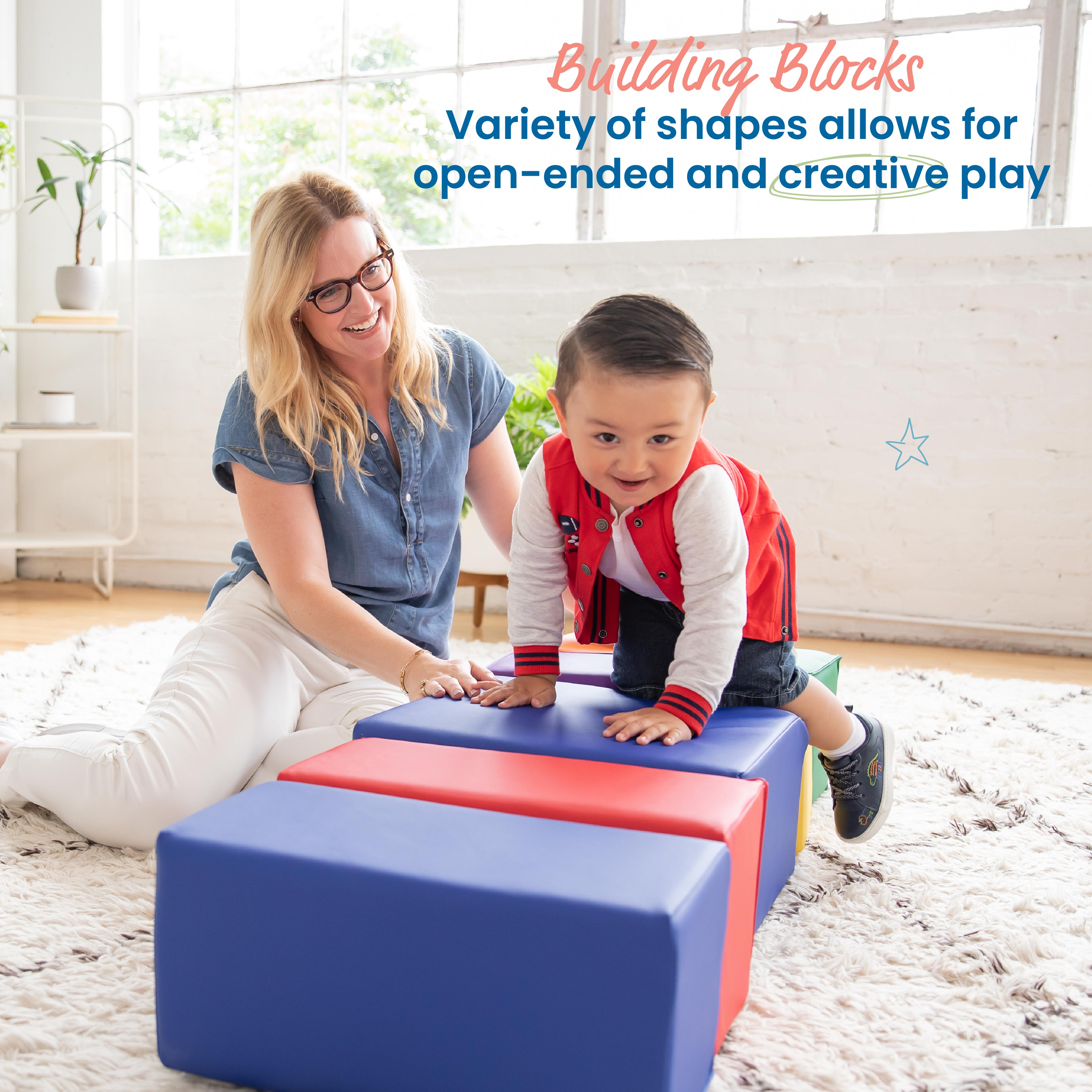 Big Foam Building Blocks, 7-Piece