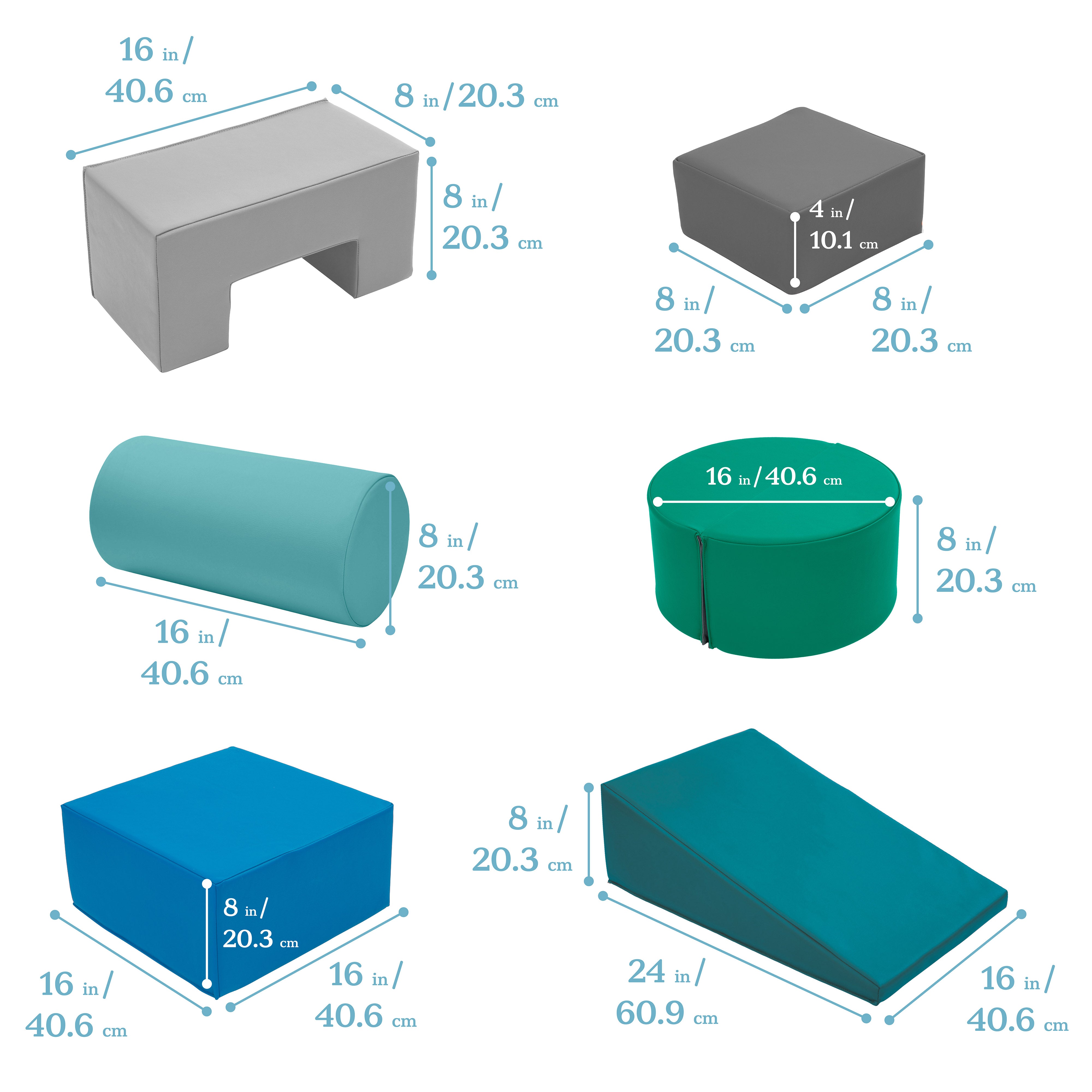 Crawl and Climb Playtime Playset, 6-Piece