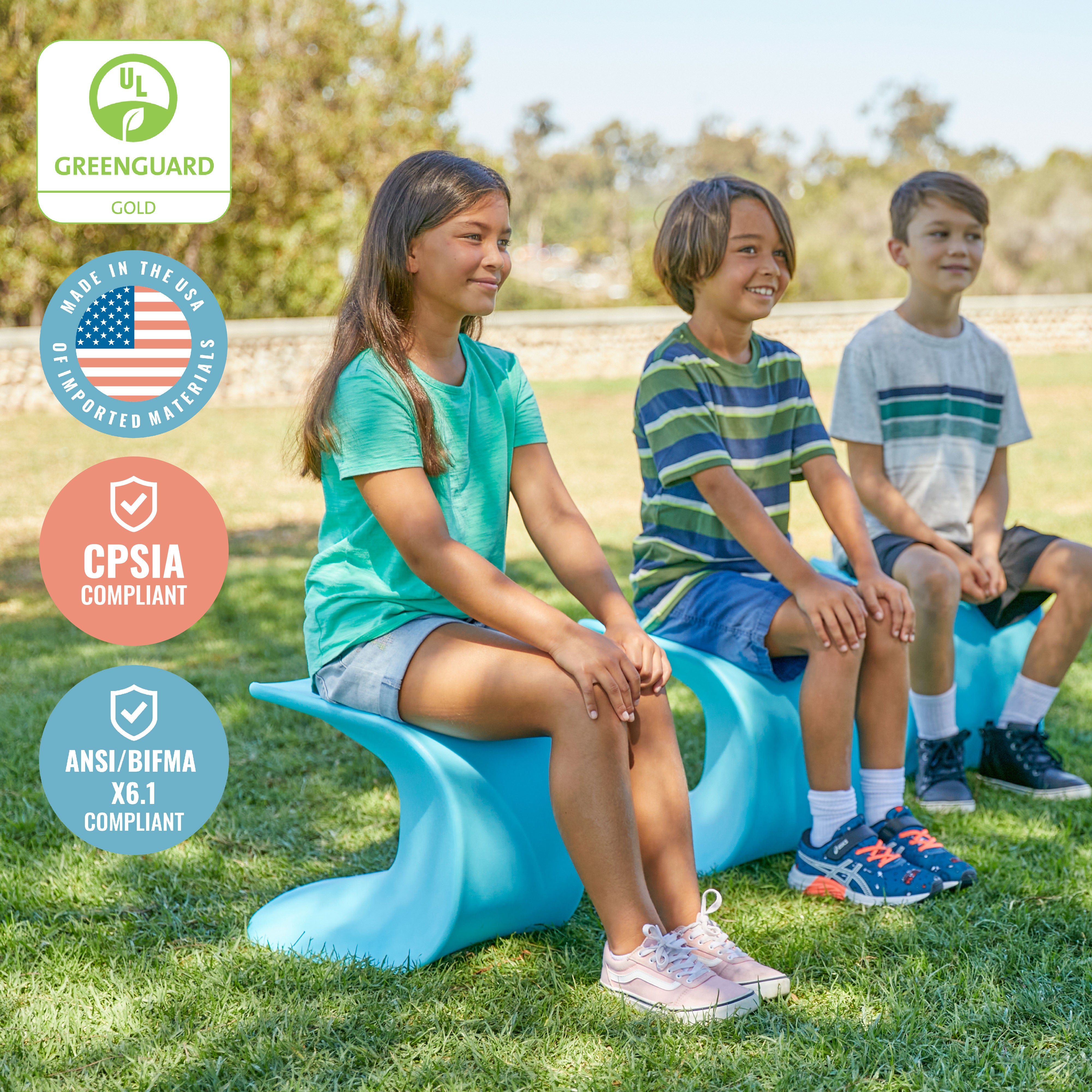 Wave Seat, 14in - 15.1in Seat Height, 2-Pack