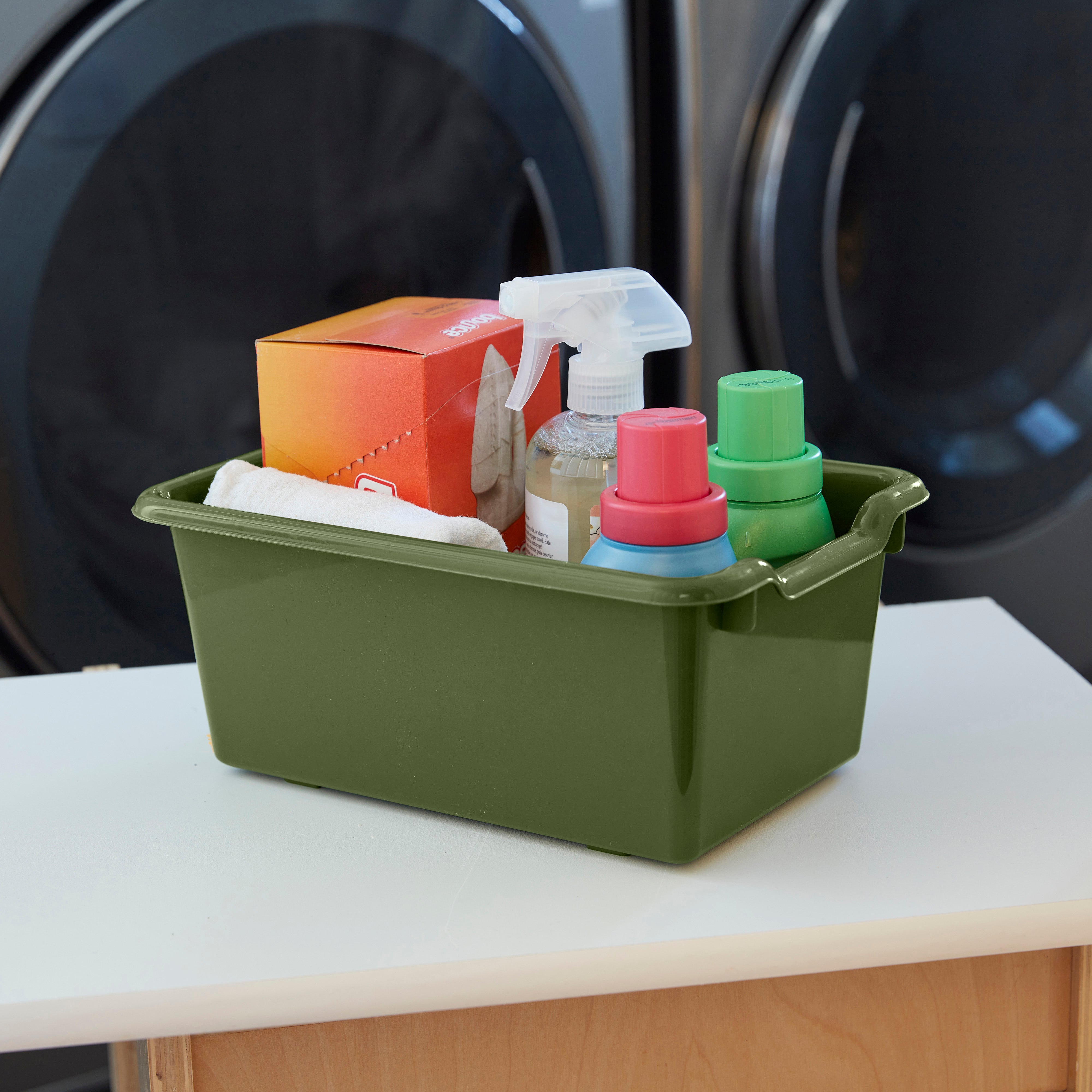 Scoop Front Plastic Storage Bins, 20-Piece
