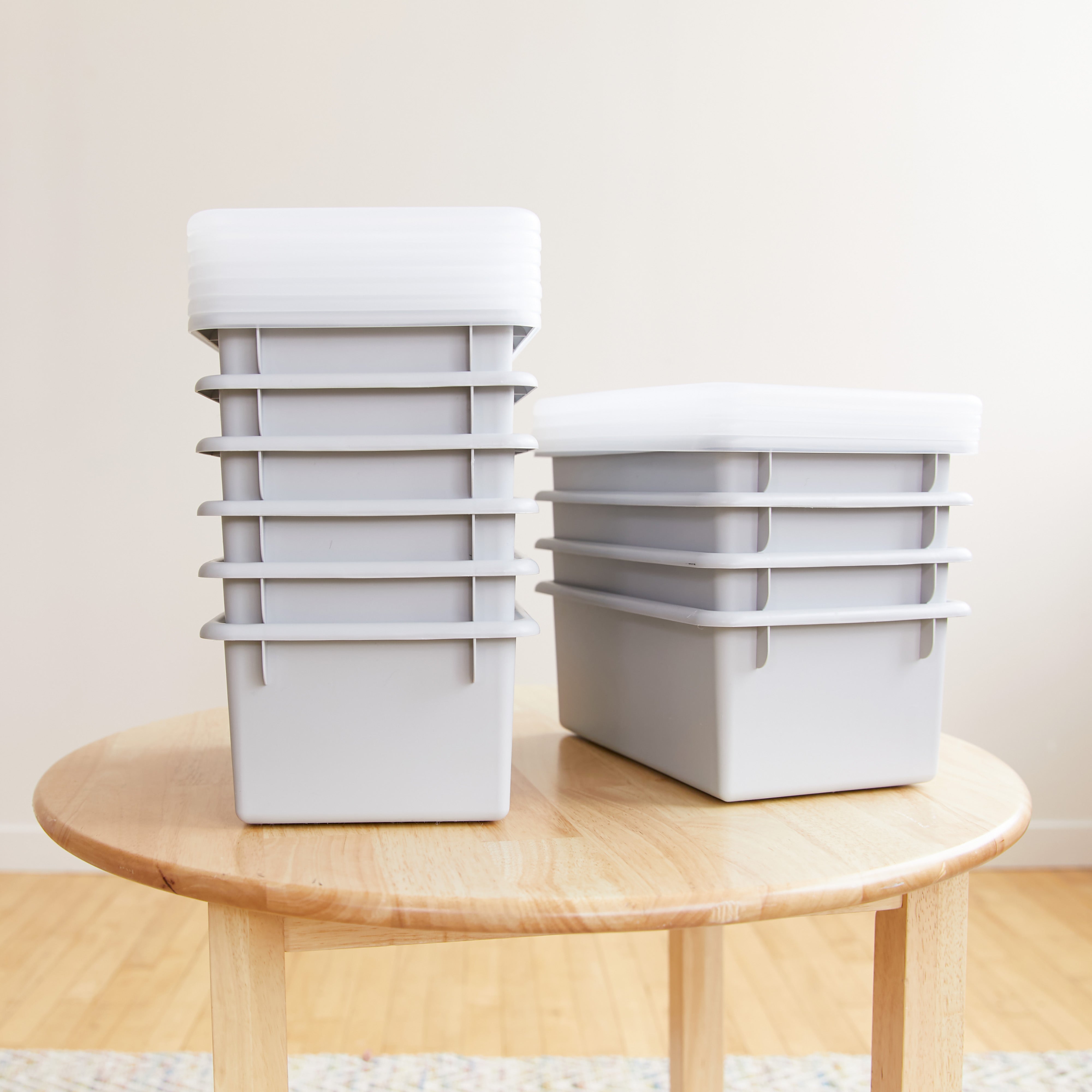 Cubby Storage Bin with Lid, 10-Piece