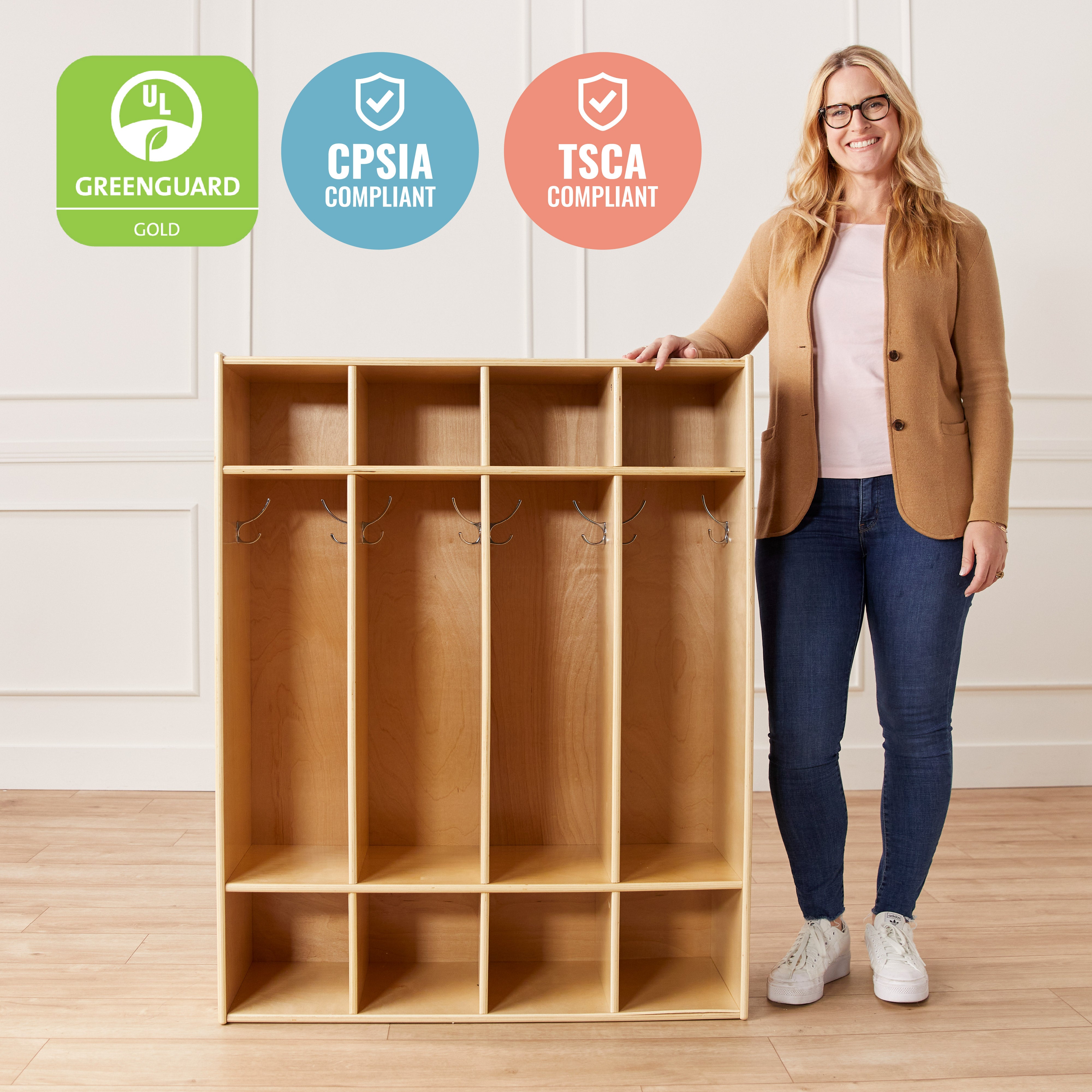 Streamline 4-Section Coat Locker