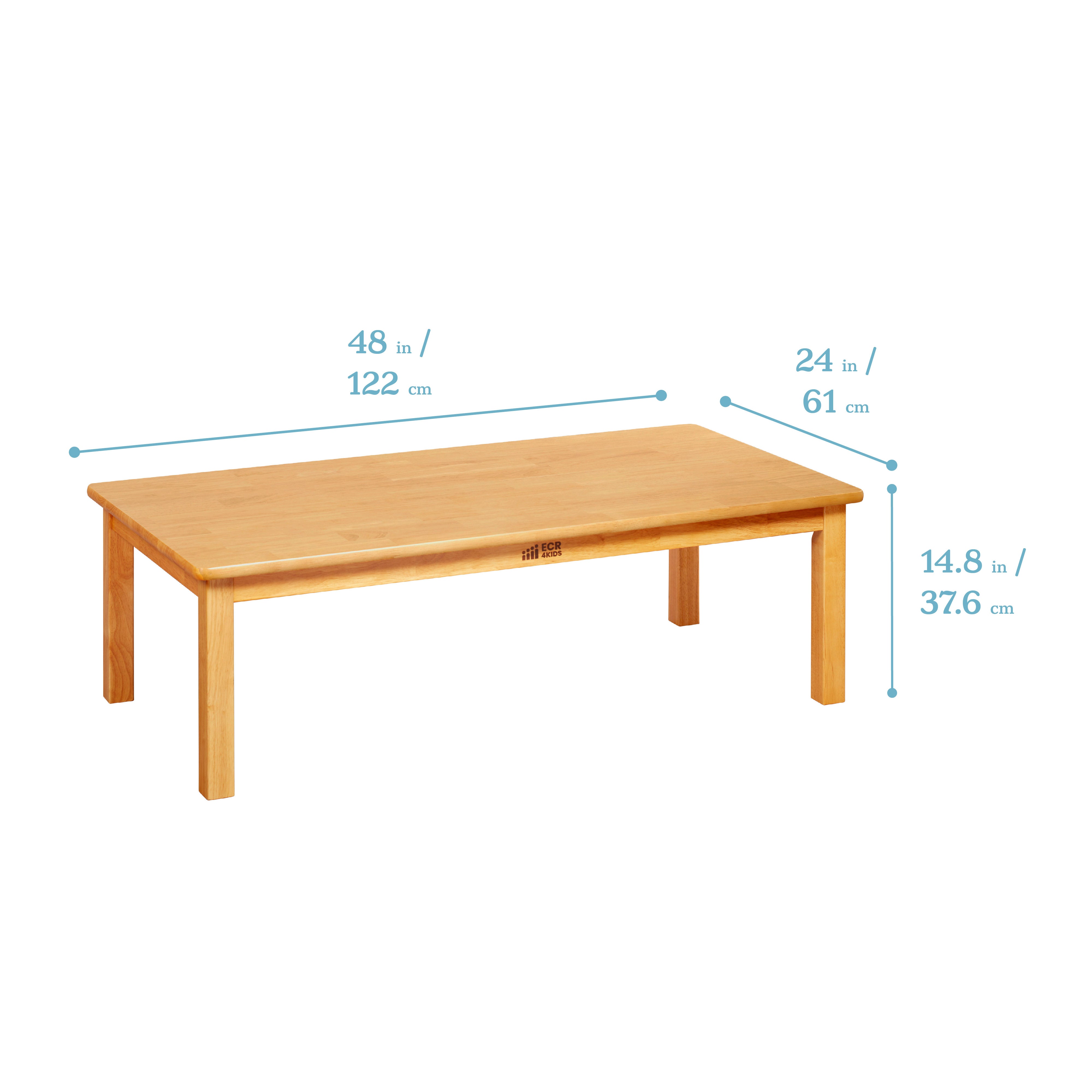 Hardwood Table with 14in Legs