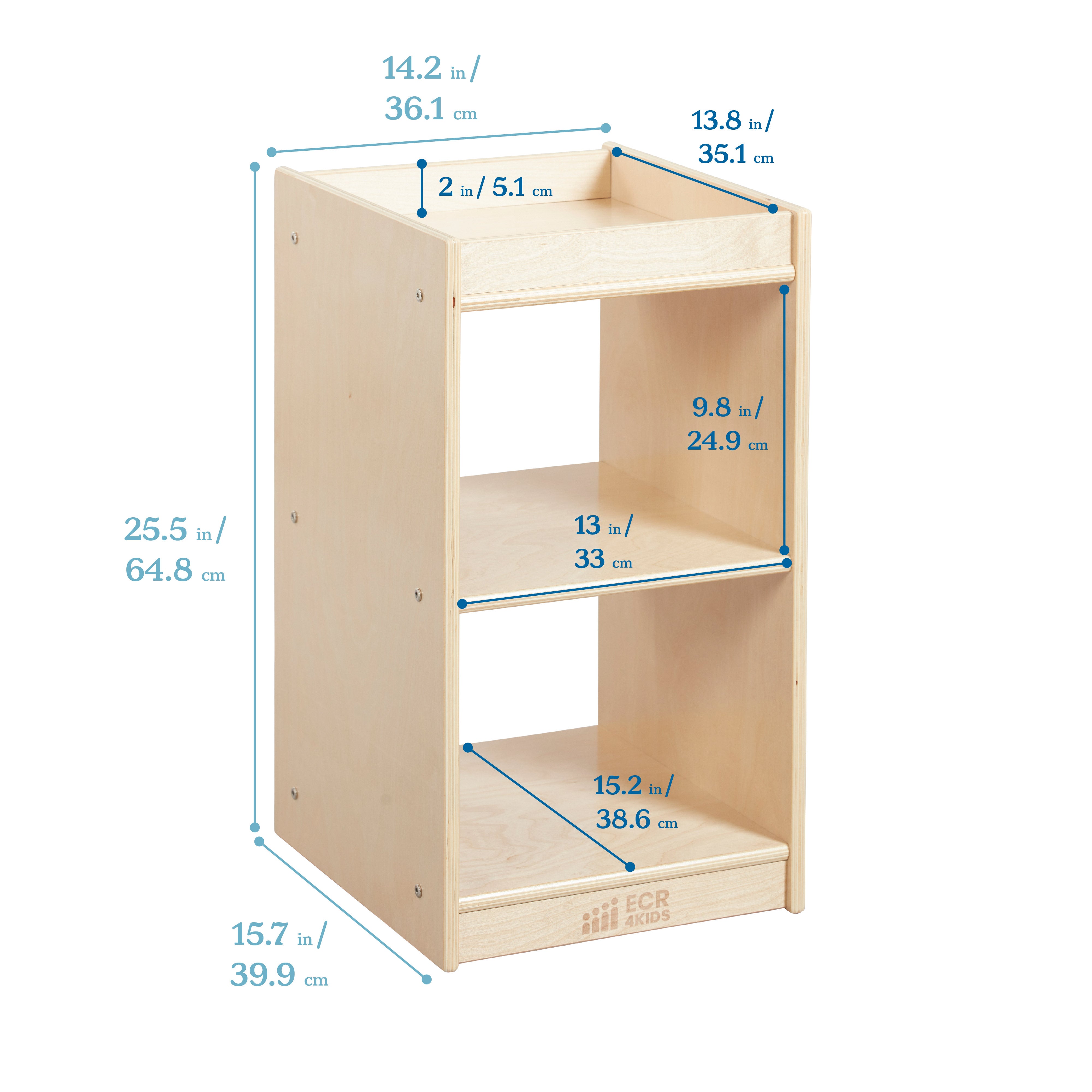 2-Cube Vertical Storage Cabinet