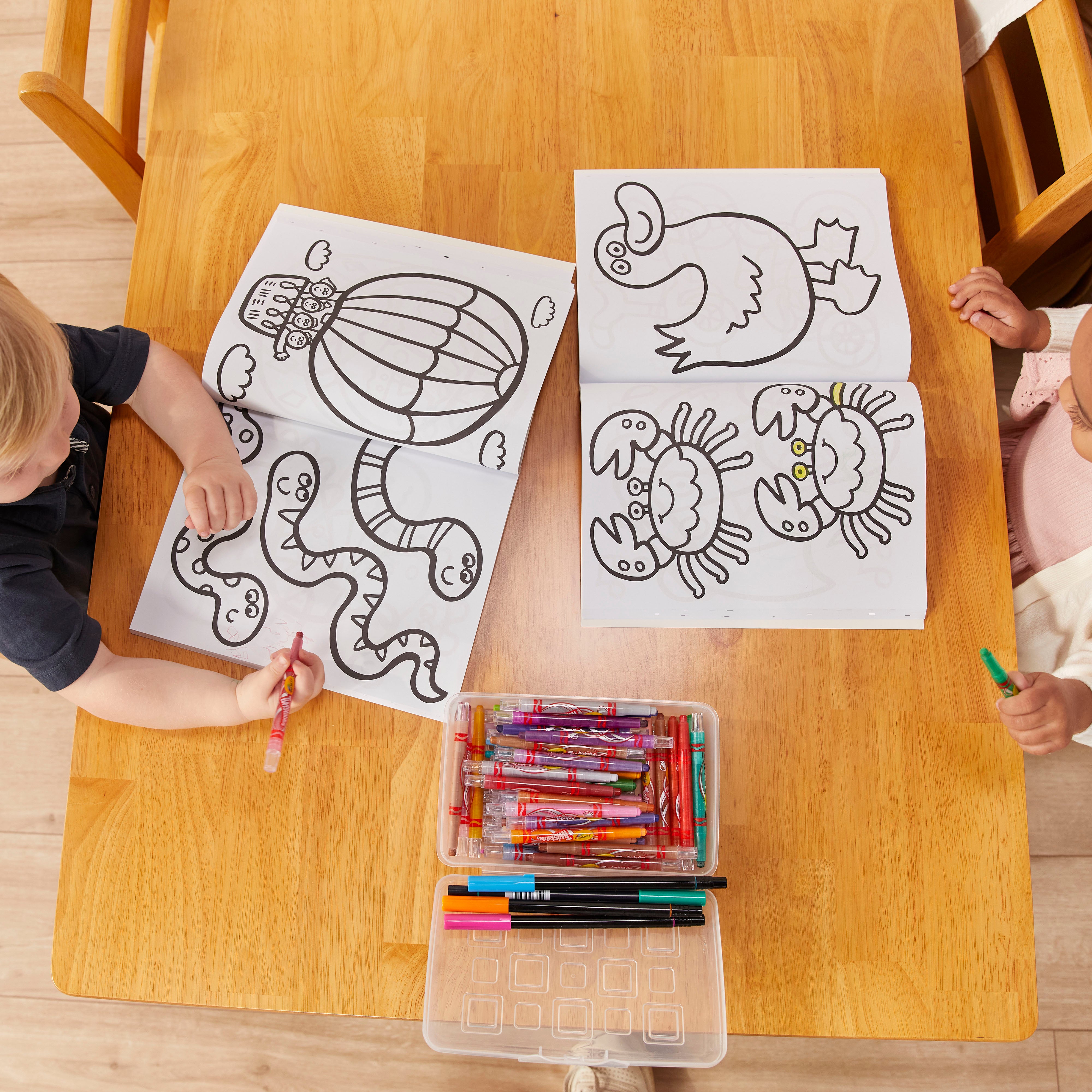 30in x 48in Rectangular Hardwood Table with 16in Legs and Four 8in Chairs, 5-Piece