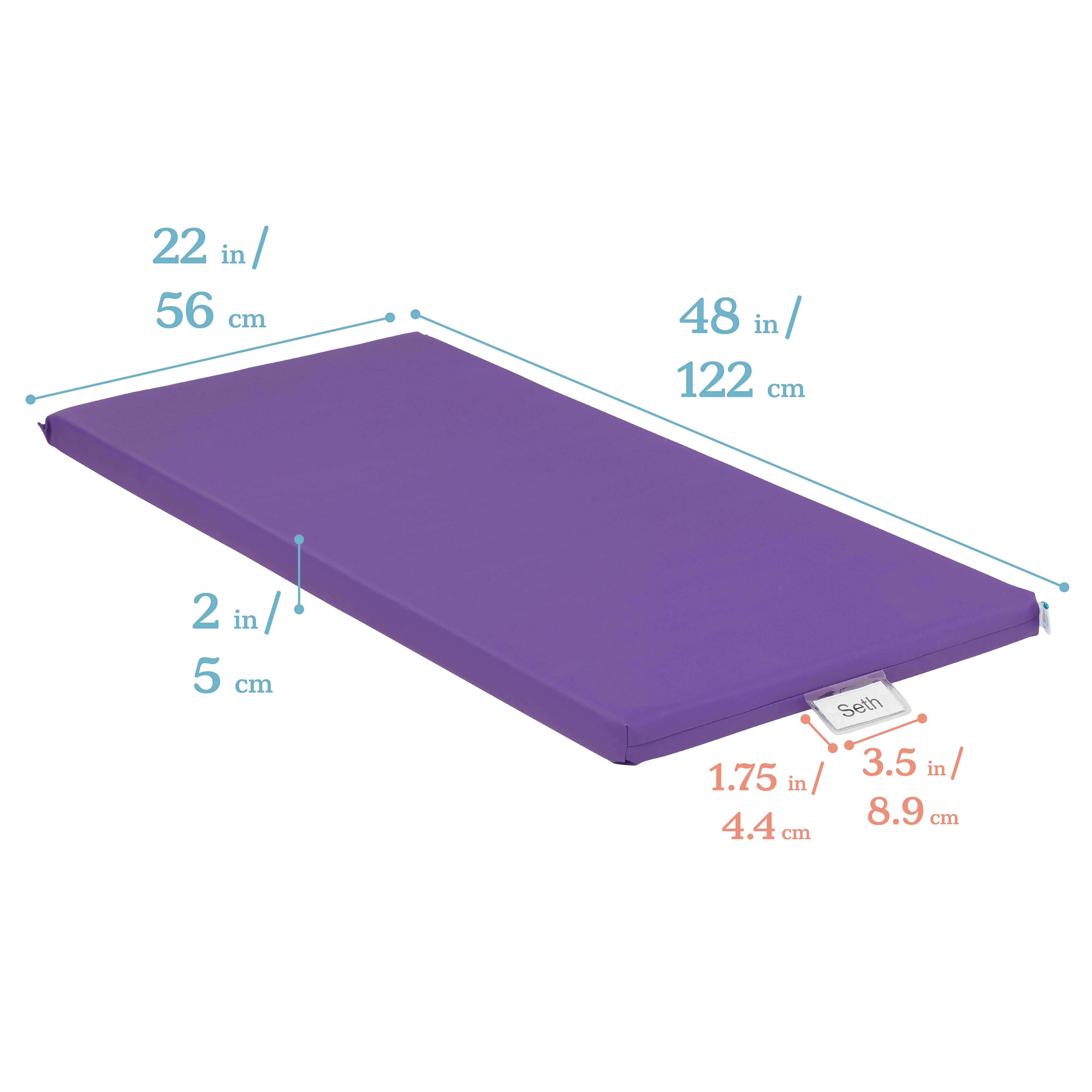 Rainbow Rest Mat with Name Tag, 5-Piece