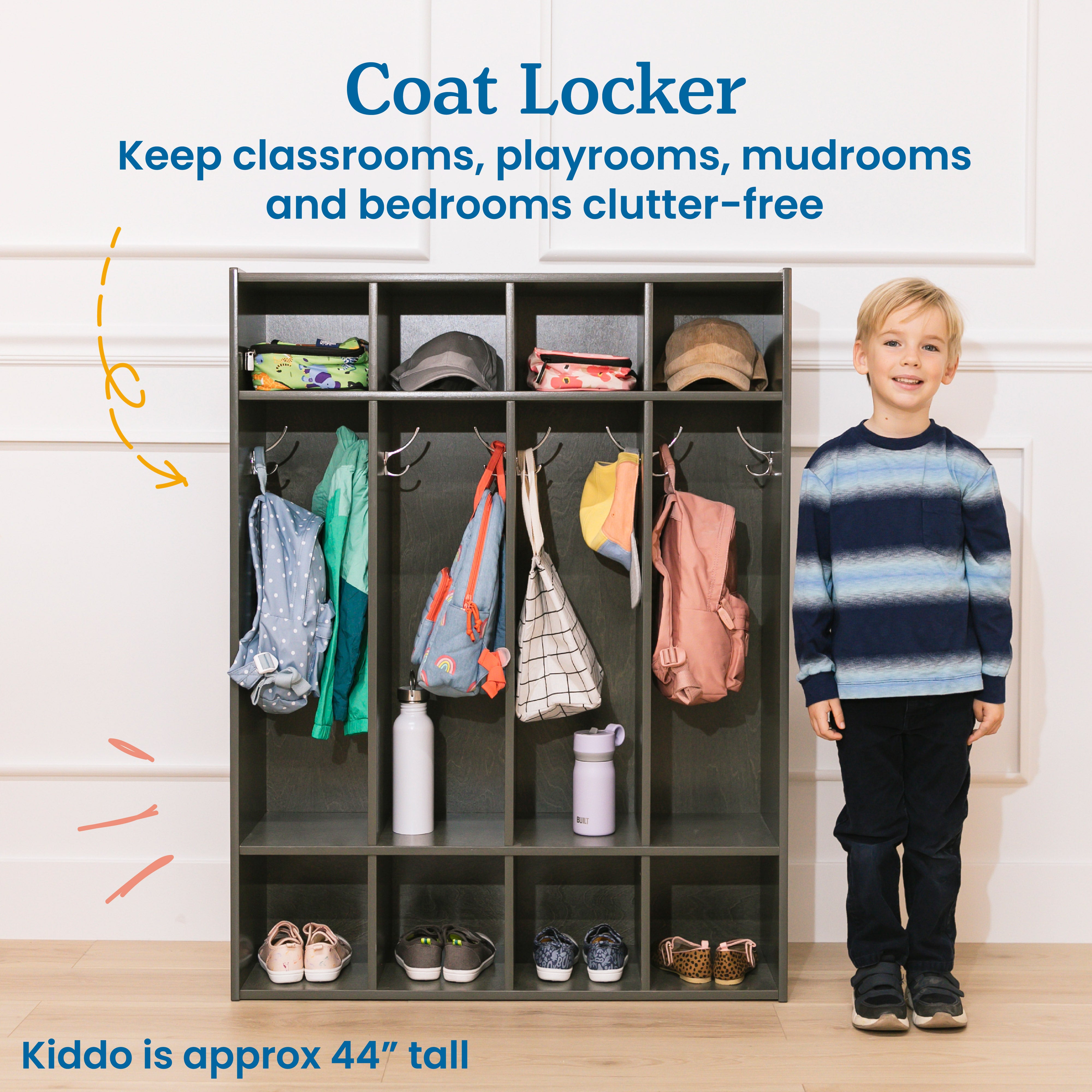 Streamline 4-Section Coat Locker