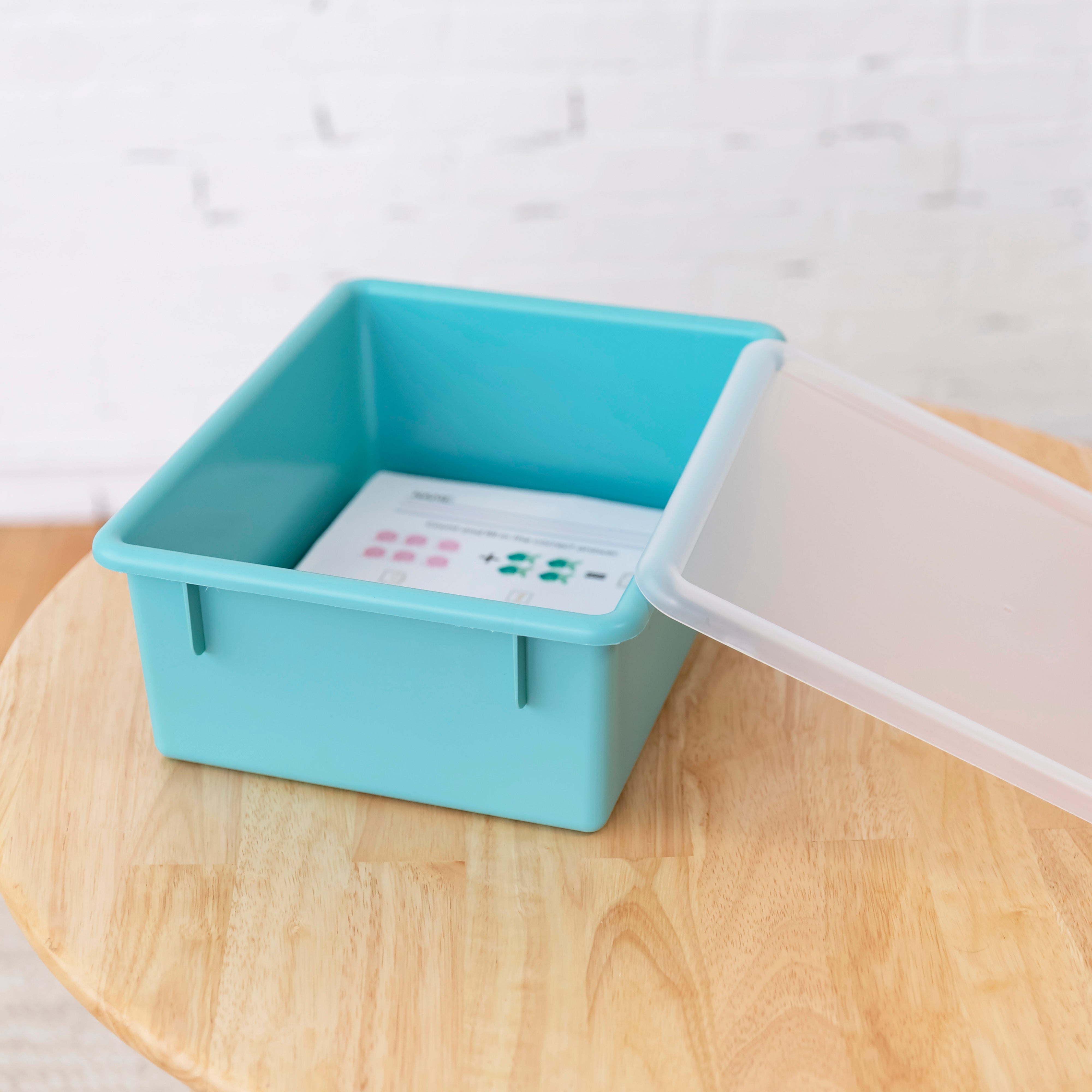 Letter Size Deep Tray with Lid, 10-Piece
