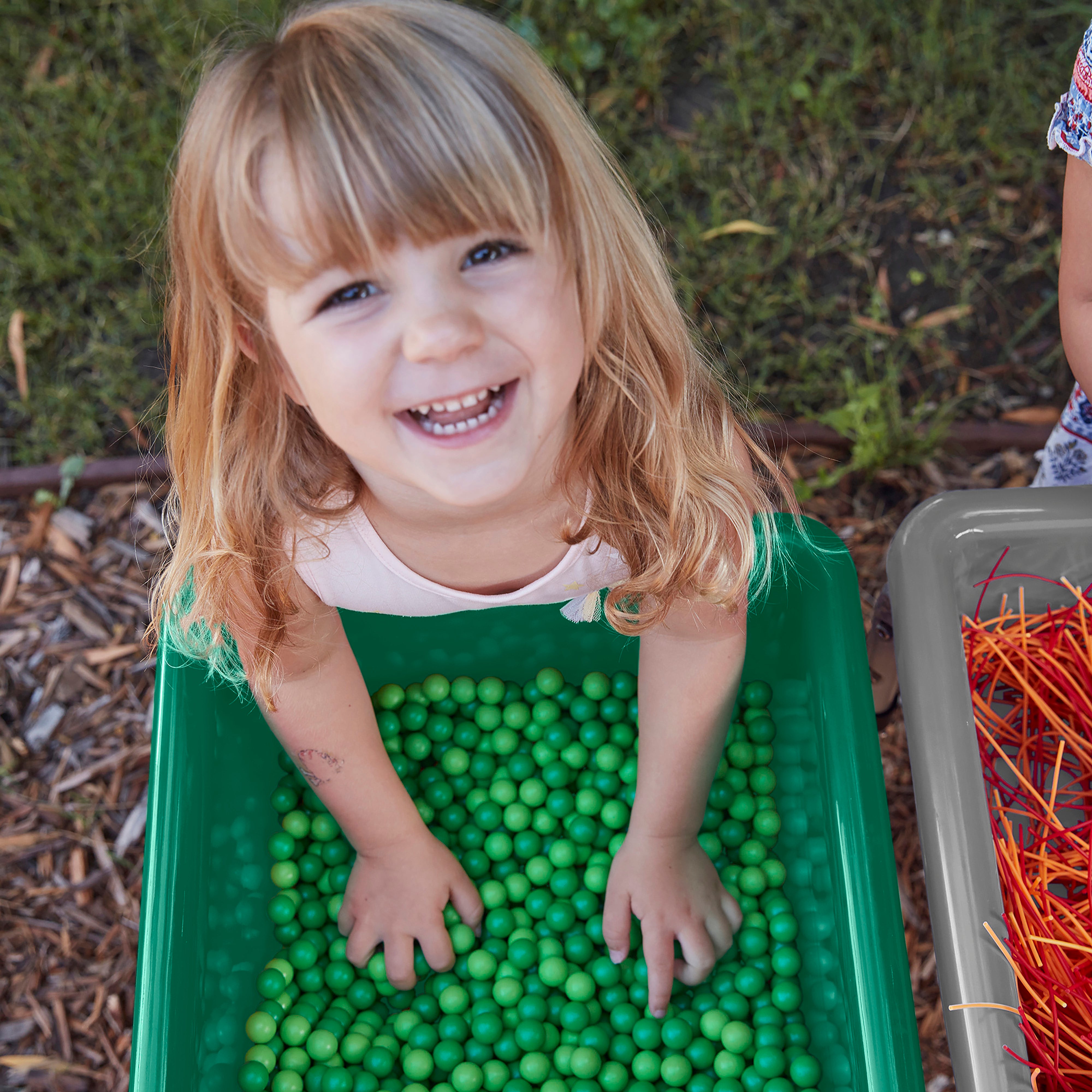 2-Station Sand and Water Adjustable Play Table, Sensory Bins