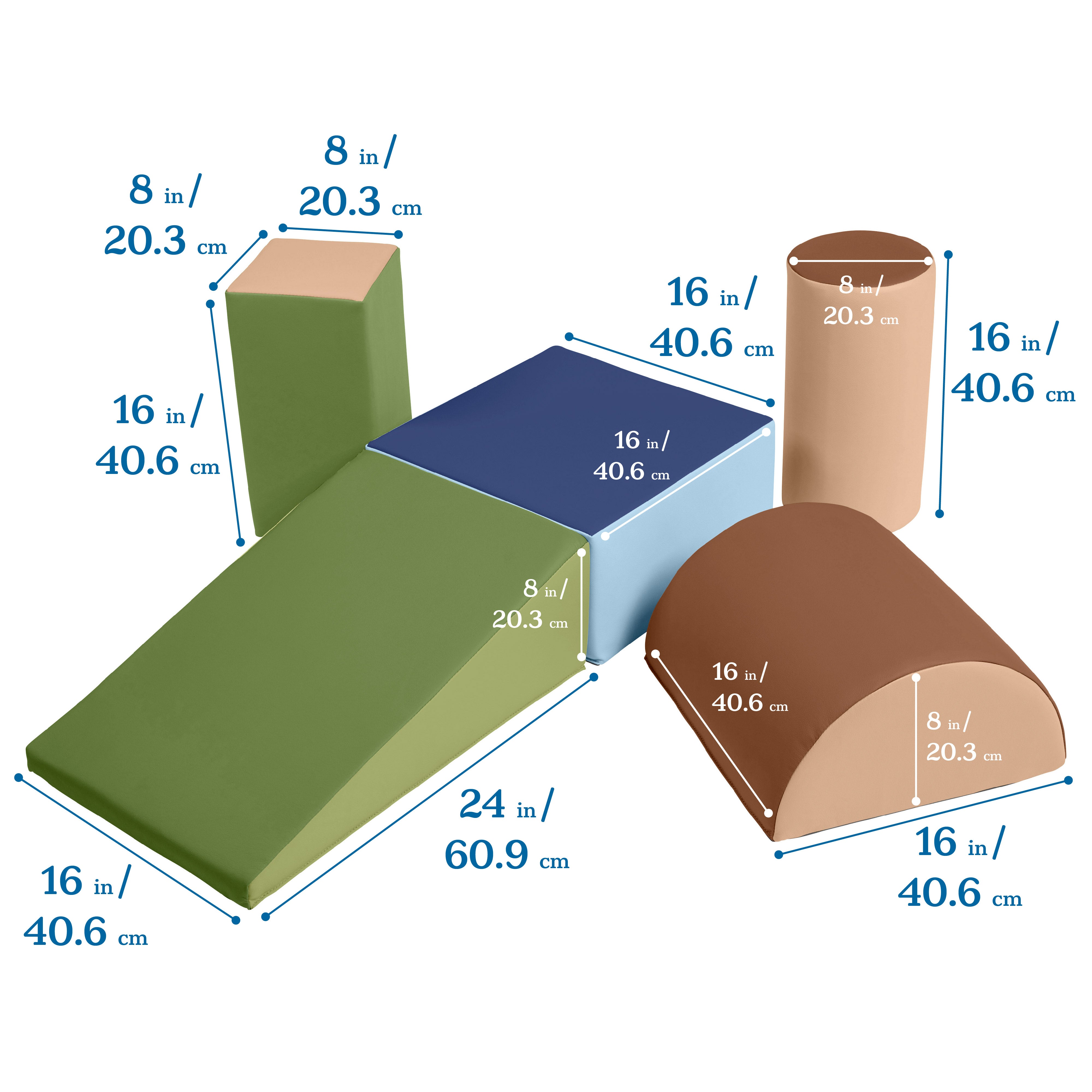 Climb and Crawl Active Playset, 5-Piece