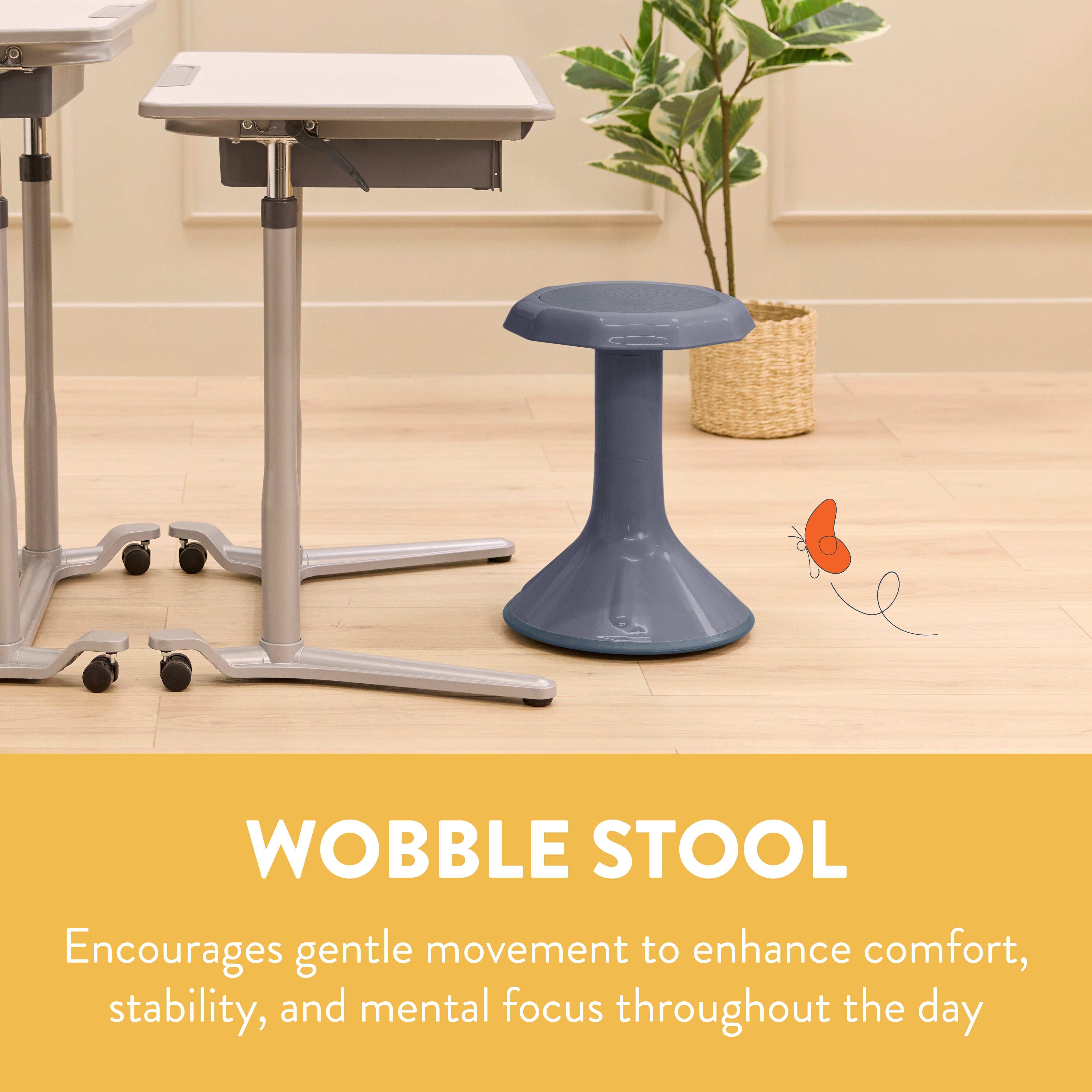 Wobble Sensory Stool, 18in Seat Height