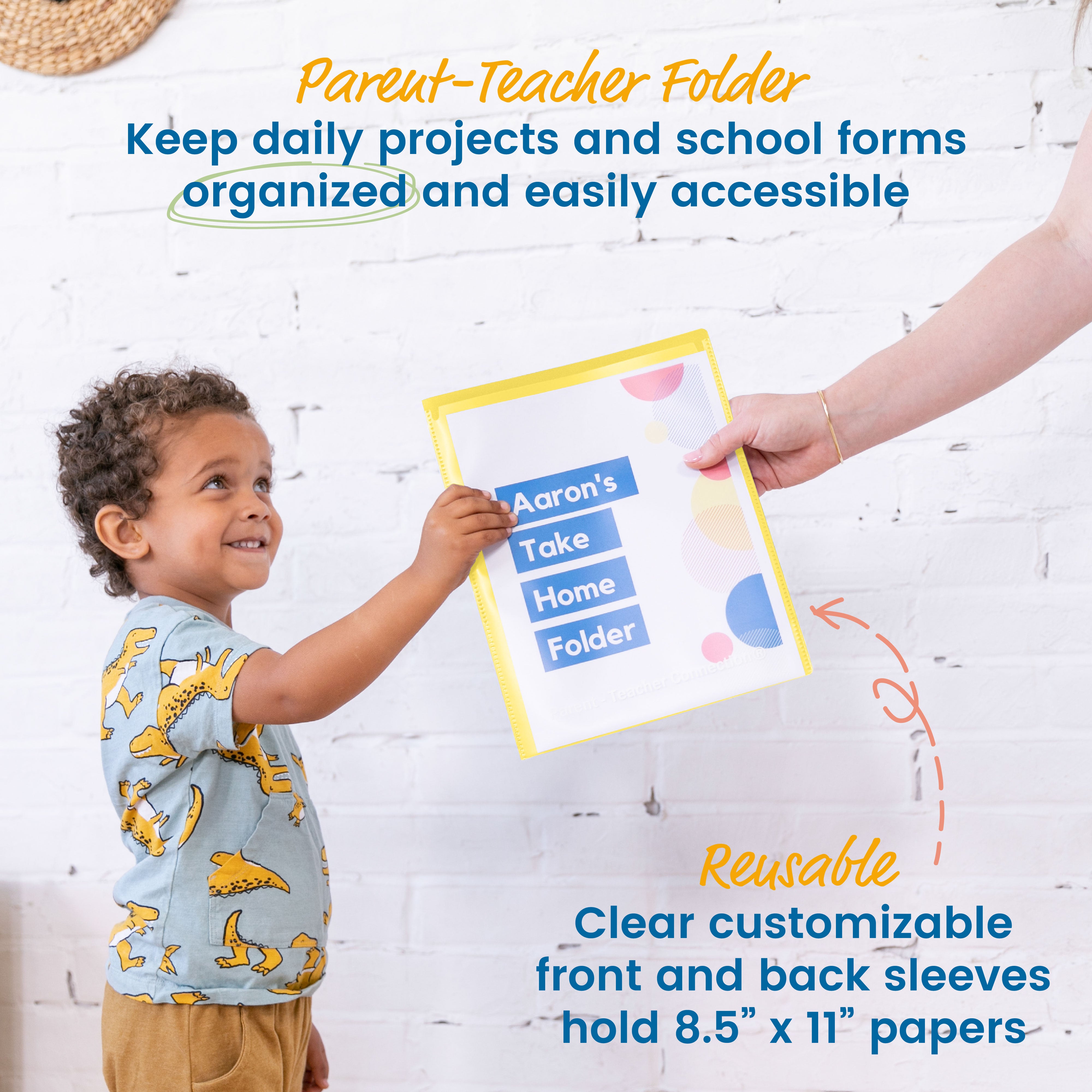 2-Pocket Parent-Teacher Classroom Communication Folder, 36-Piece