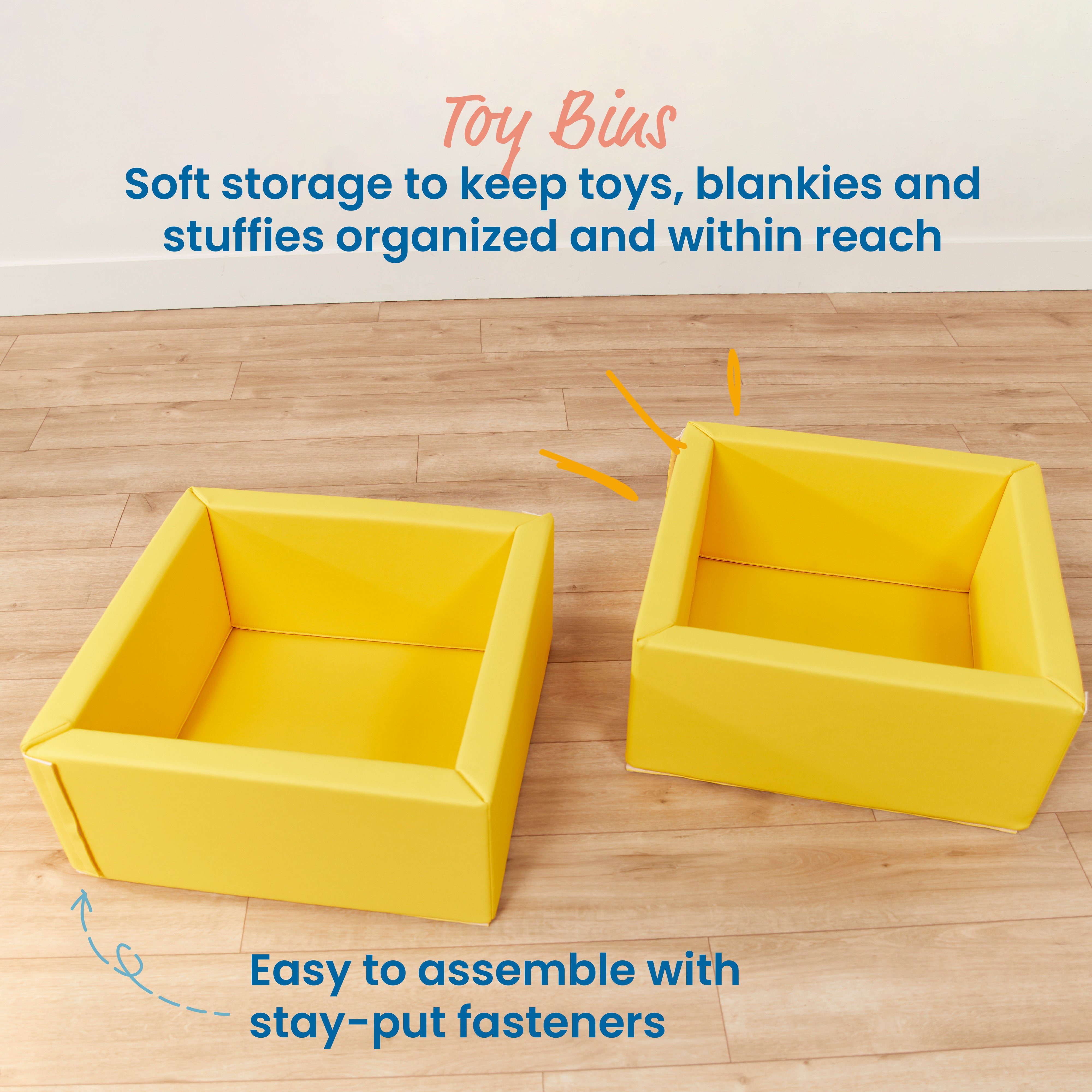 Play Patch Toy Bins, 2-Pack