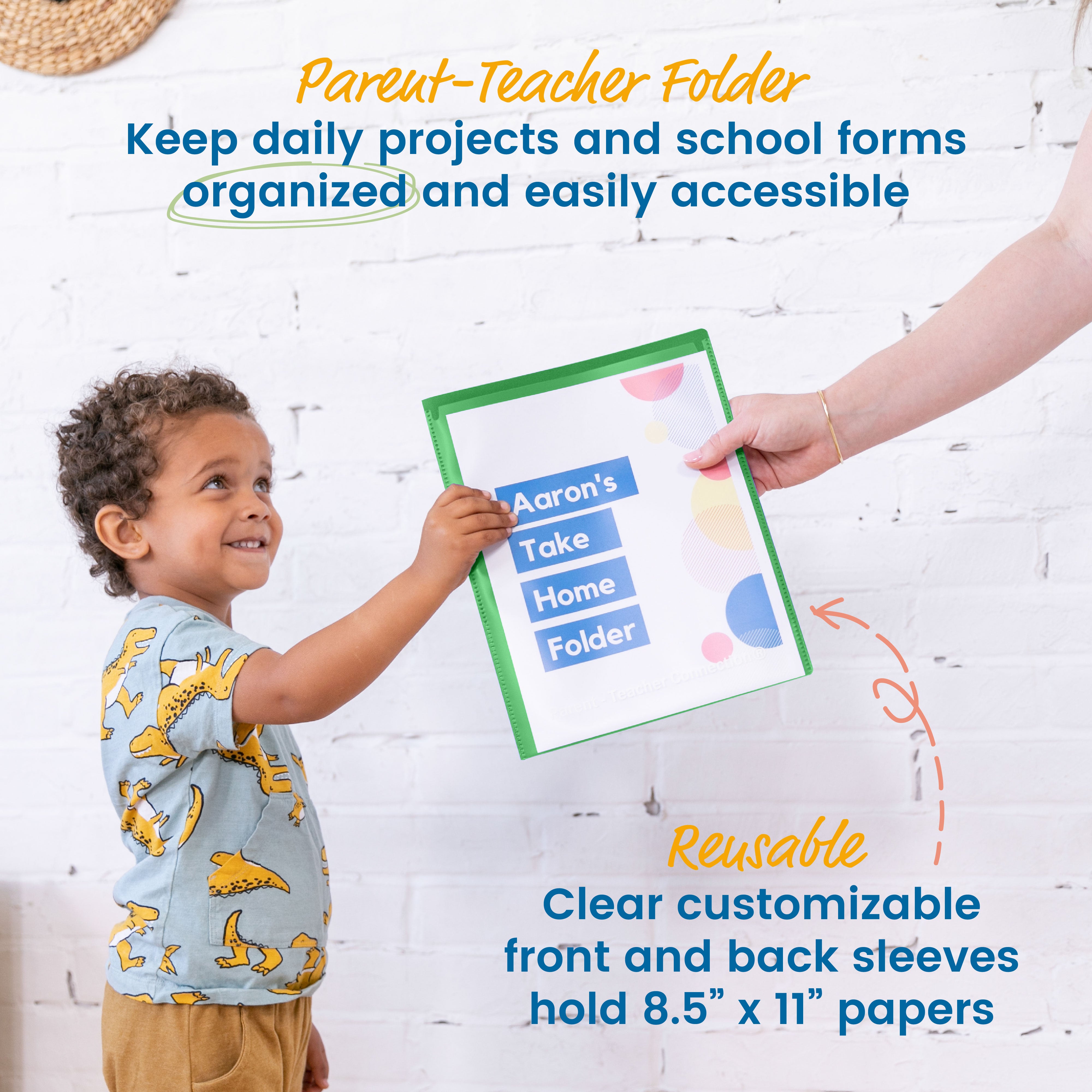 2-Pocket Parent-Teacher Classroom Communication Folder, 36-Piece