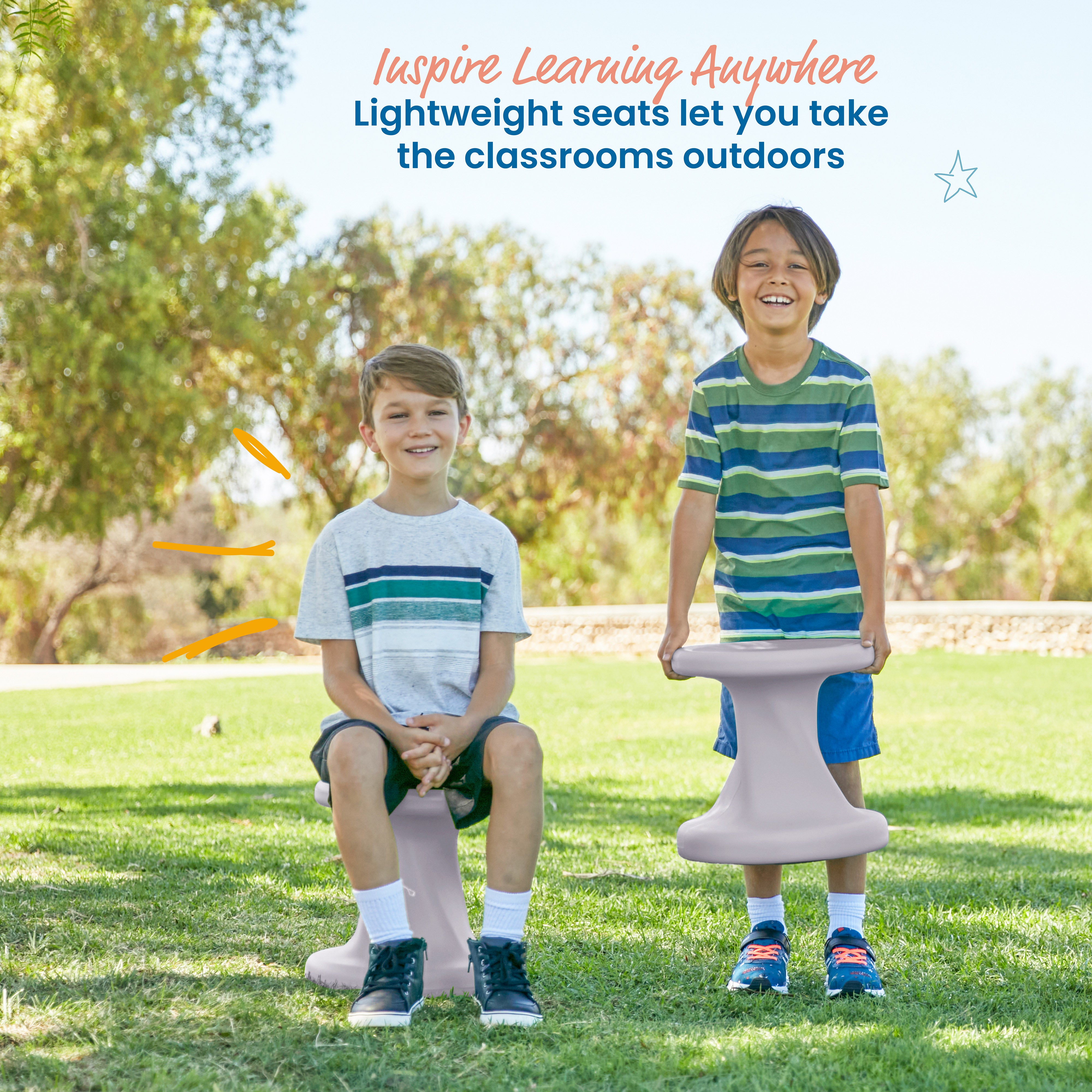 Twist Wobble Stool, 14in Seat Height