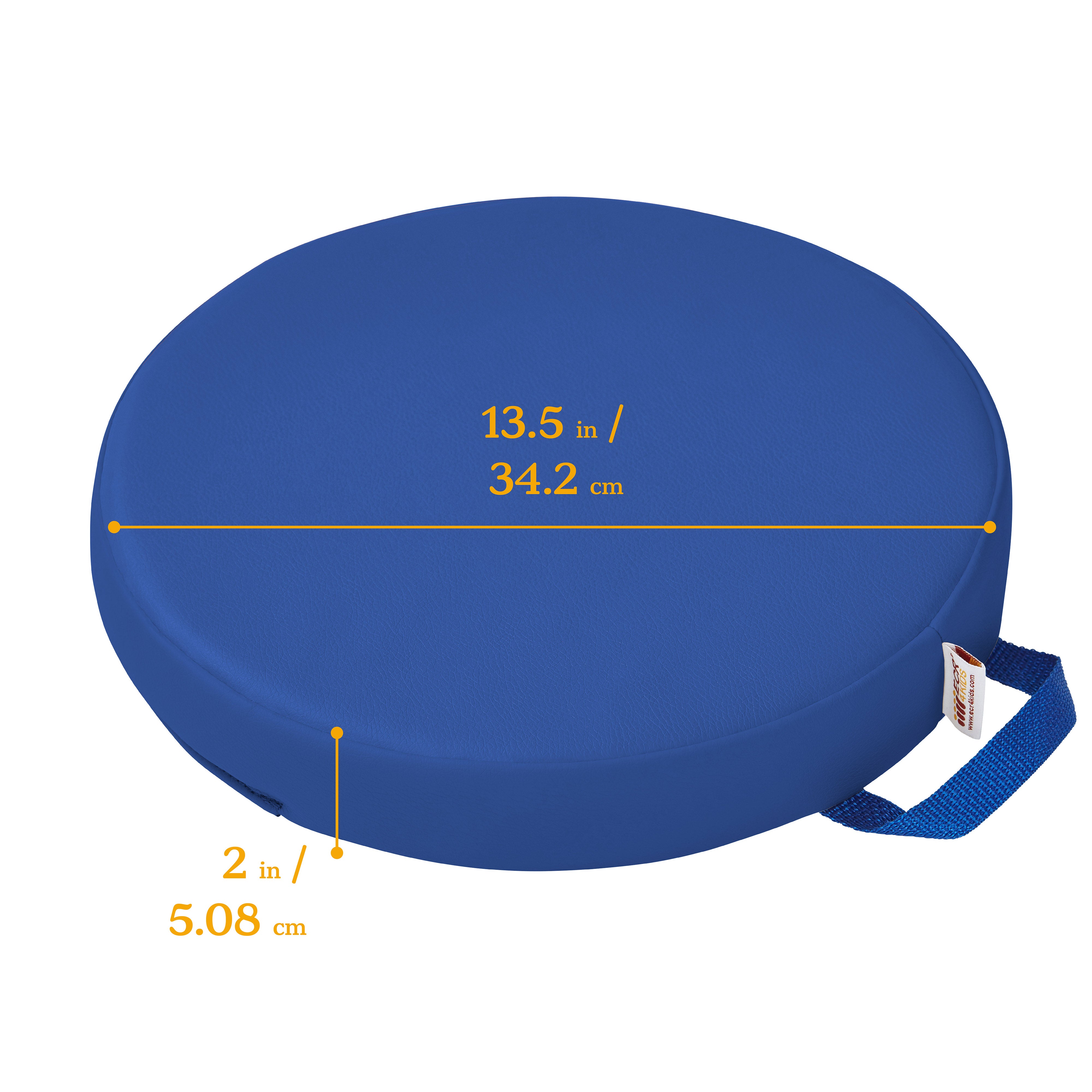 Round Floor Cushions with Handles, 6-Piece