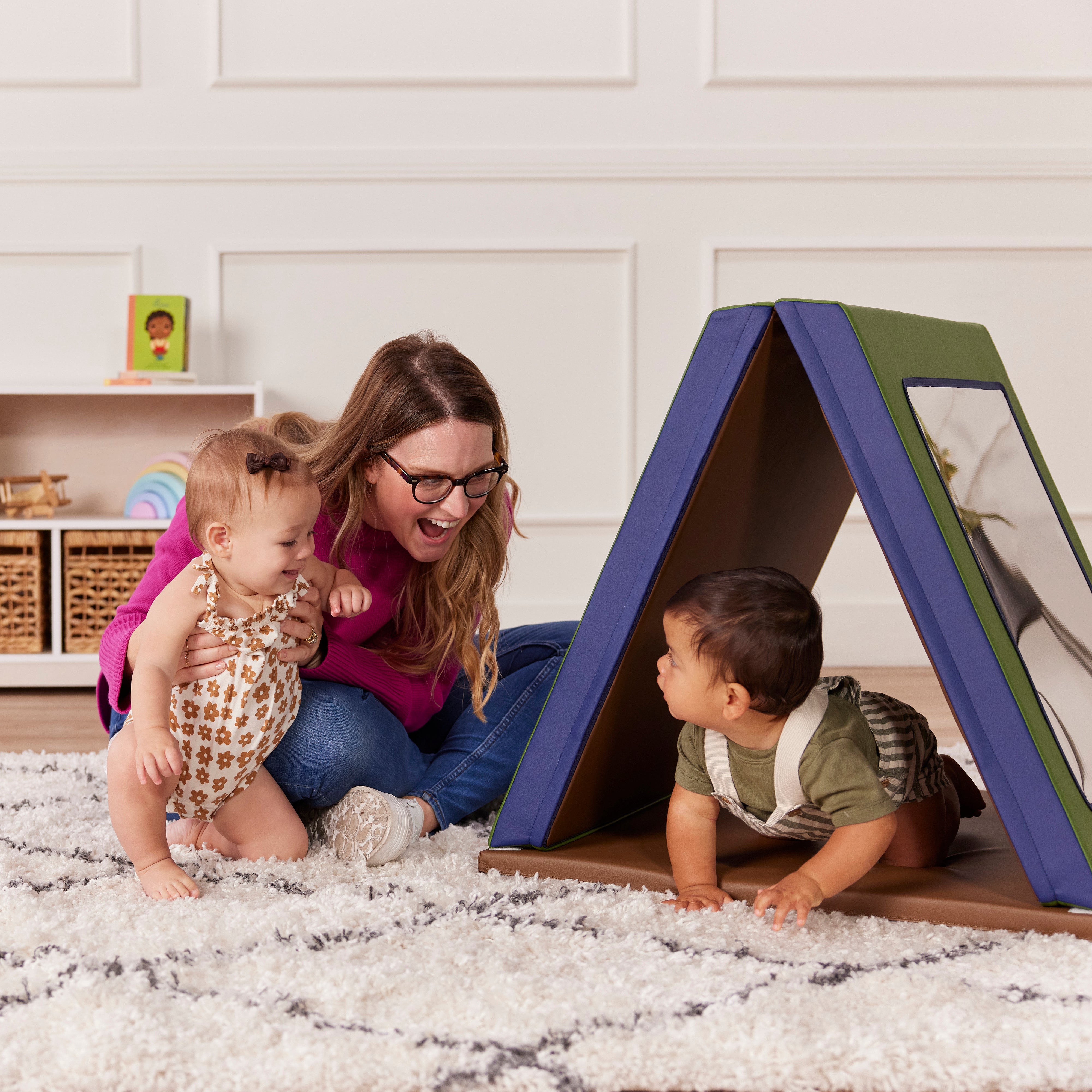 Folding Floor Mirror