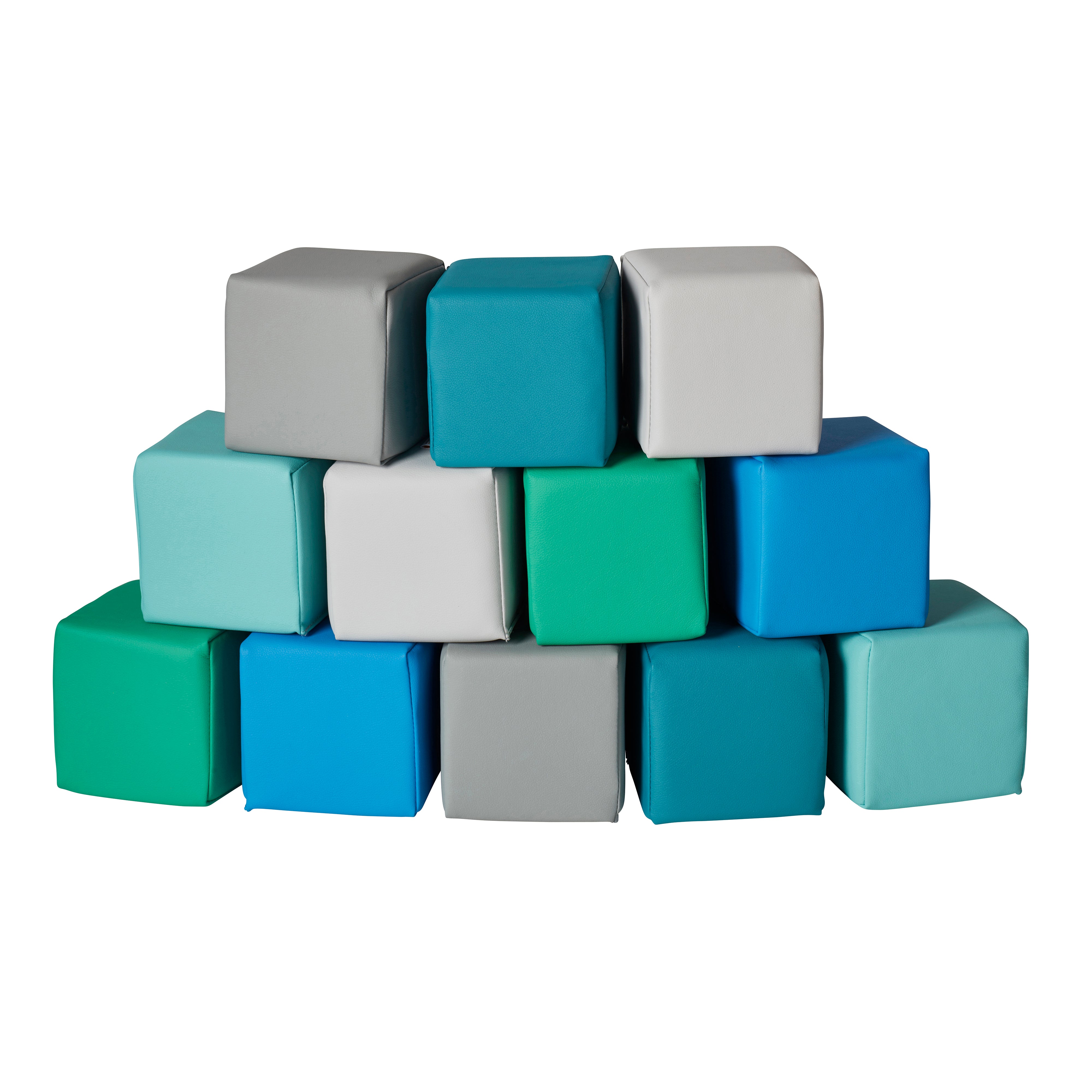 SoftZone Patchwork Toddler Blocks, 12-Piece