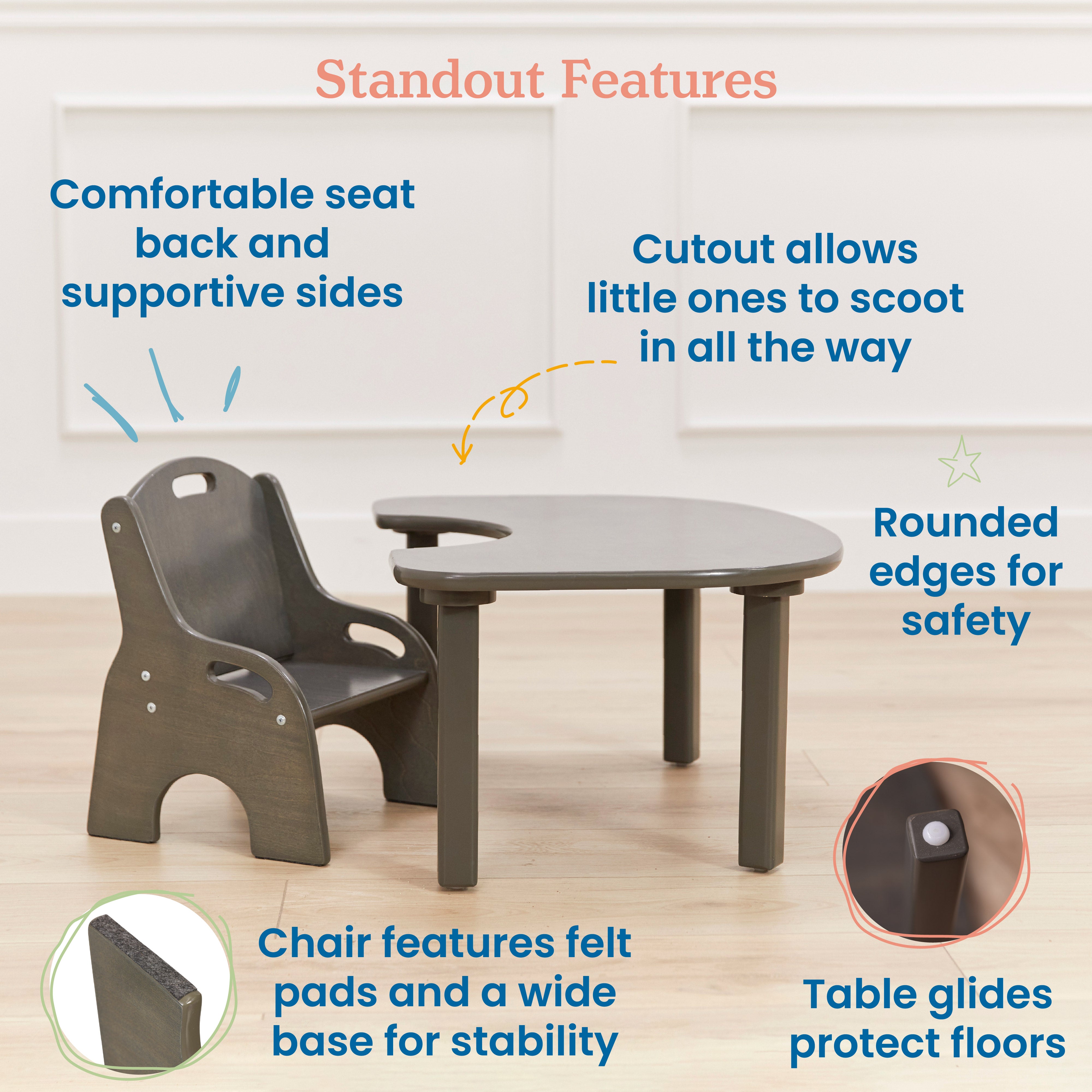 Little Learner Table and Chair Set, 2-Piece