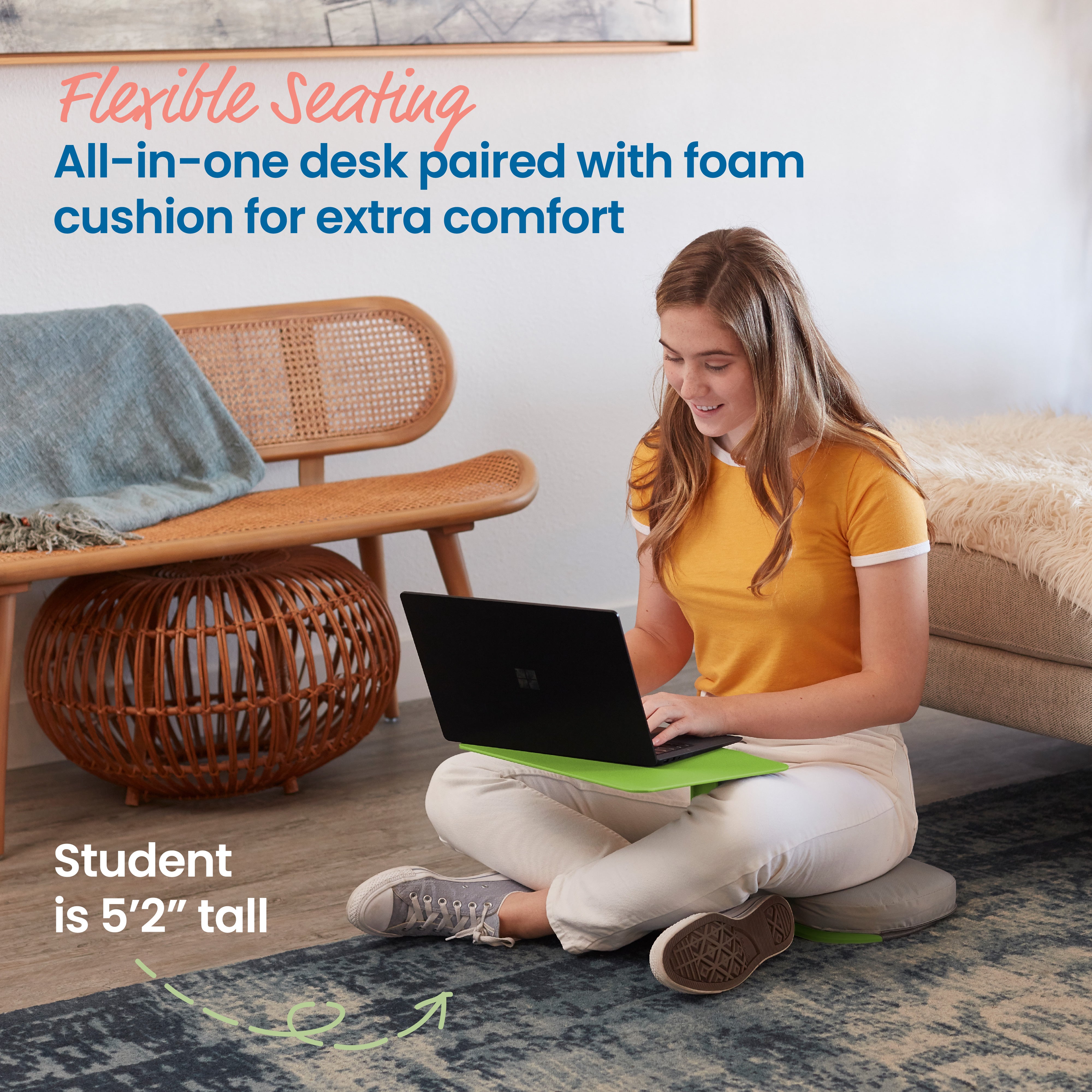 The Surf Portable Lap Desk with Cushion, 10-Piece